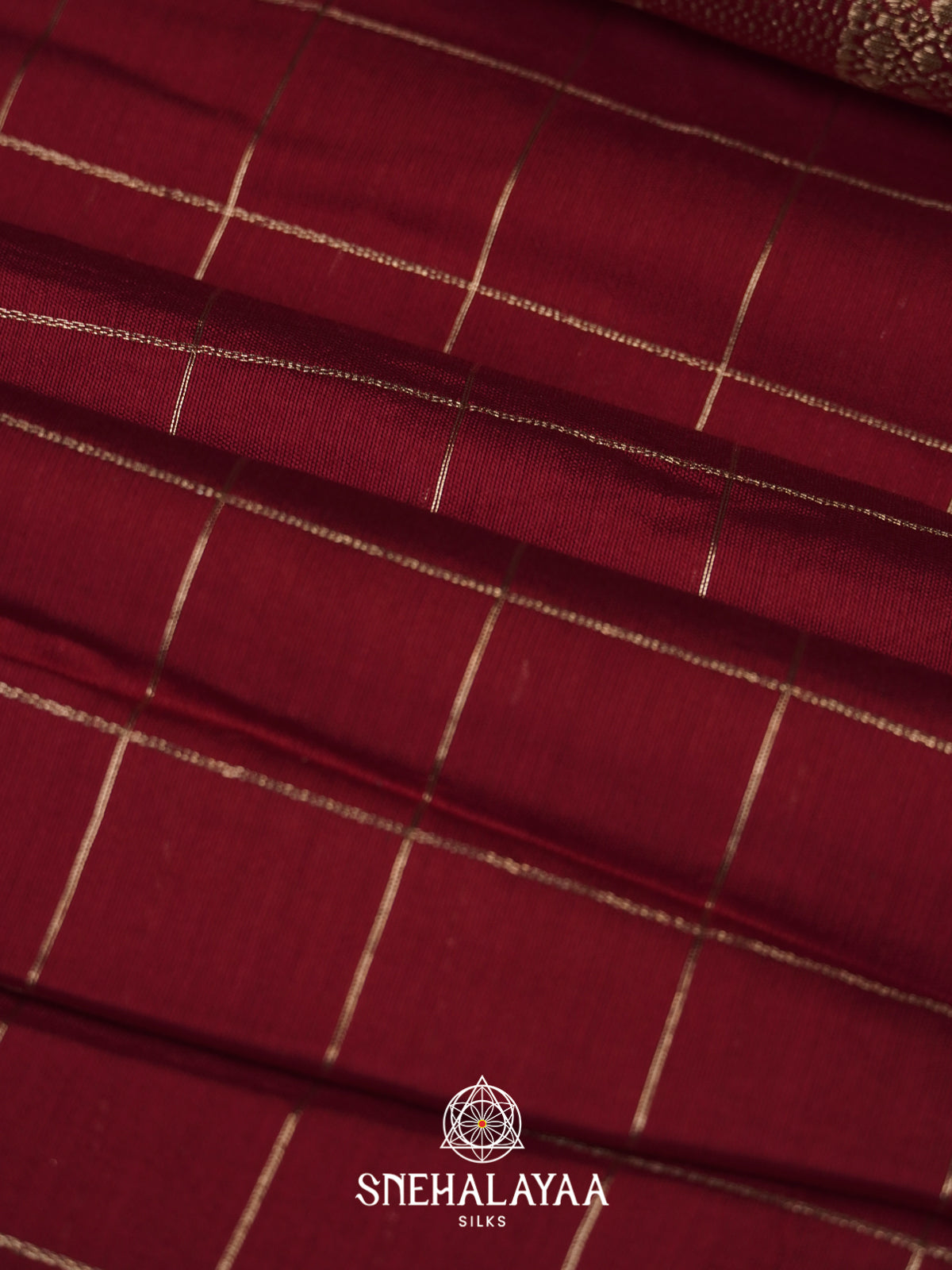 Maroon Chanderi Saree