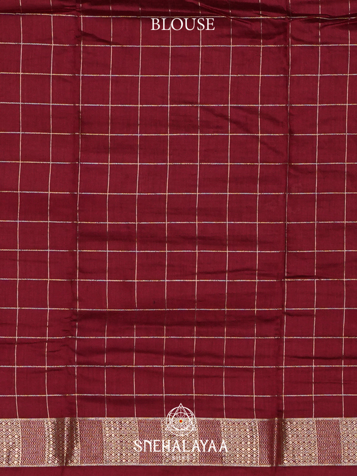 Maroon Chanderi Saree