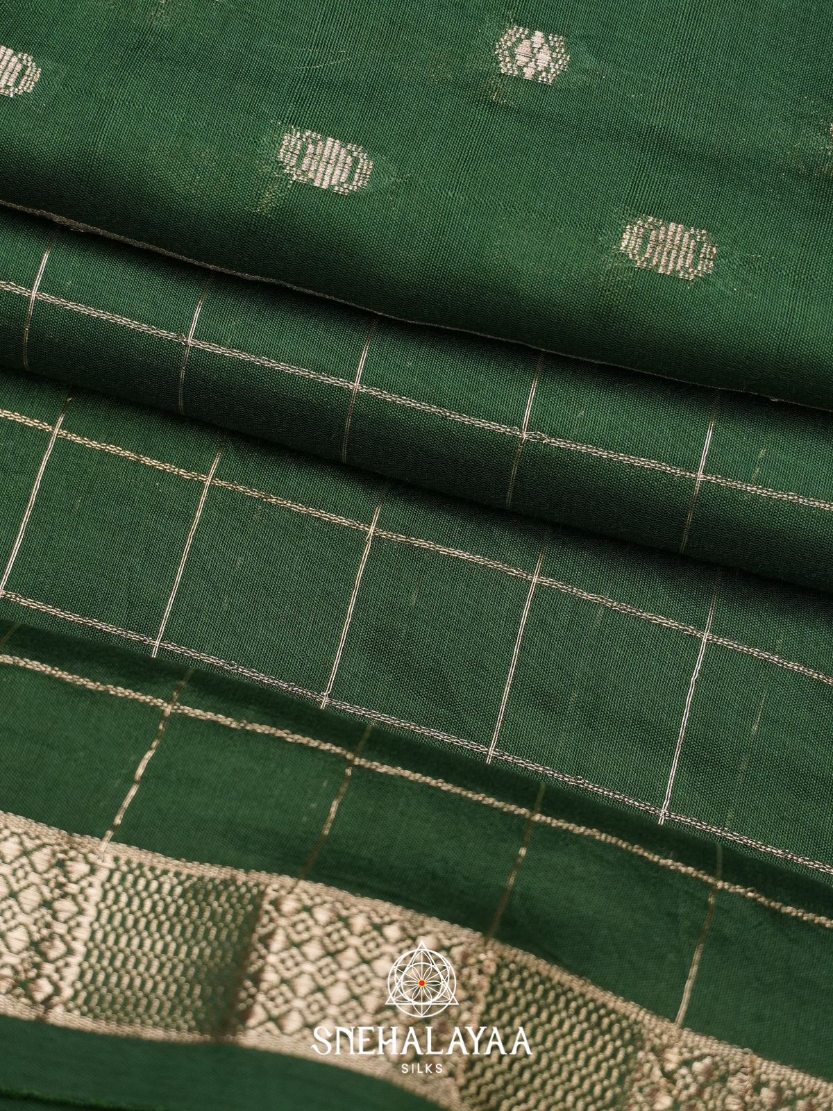 Green Chanderi Saree