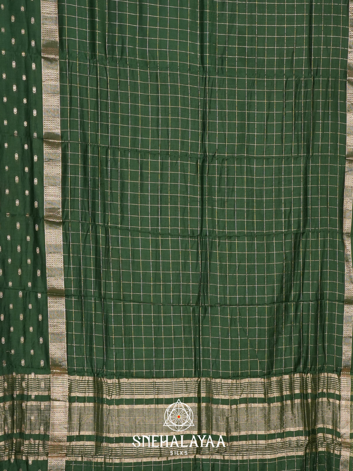 Green Chanderi Saree