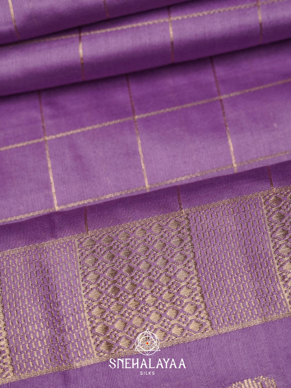 Lavender Chanderi Saree