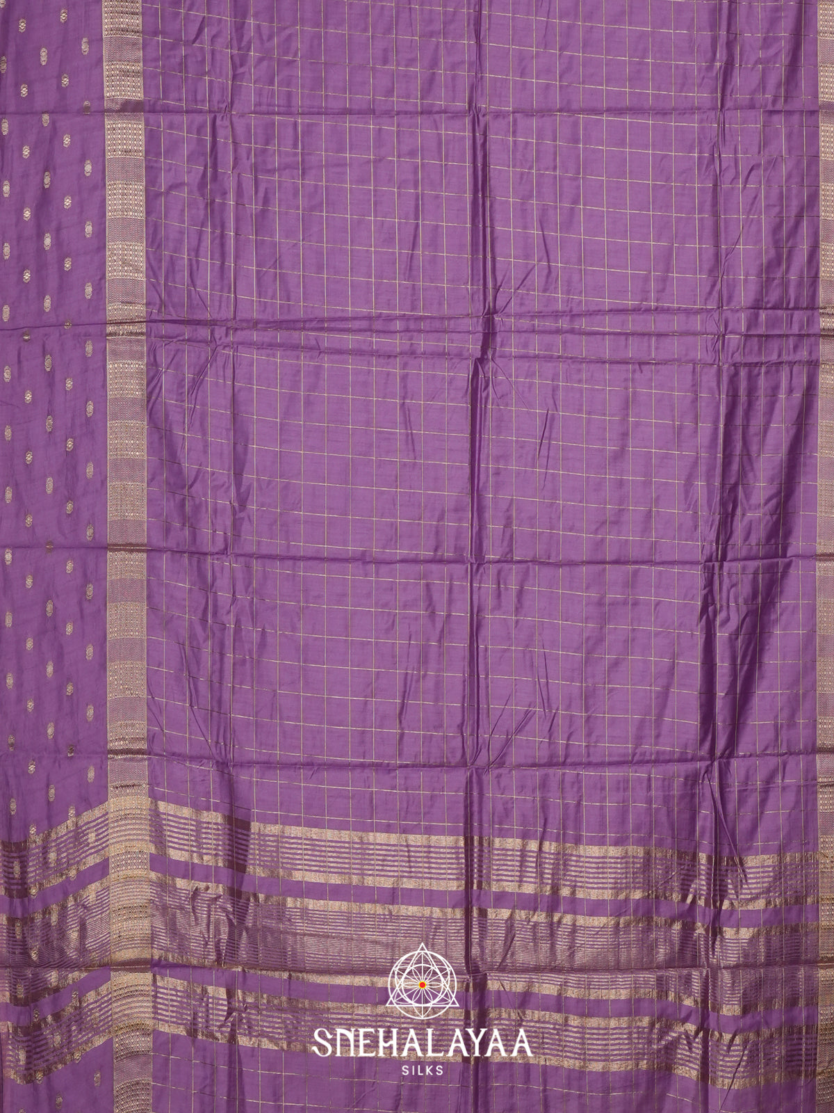 Lavender Chanderi Saree
