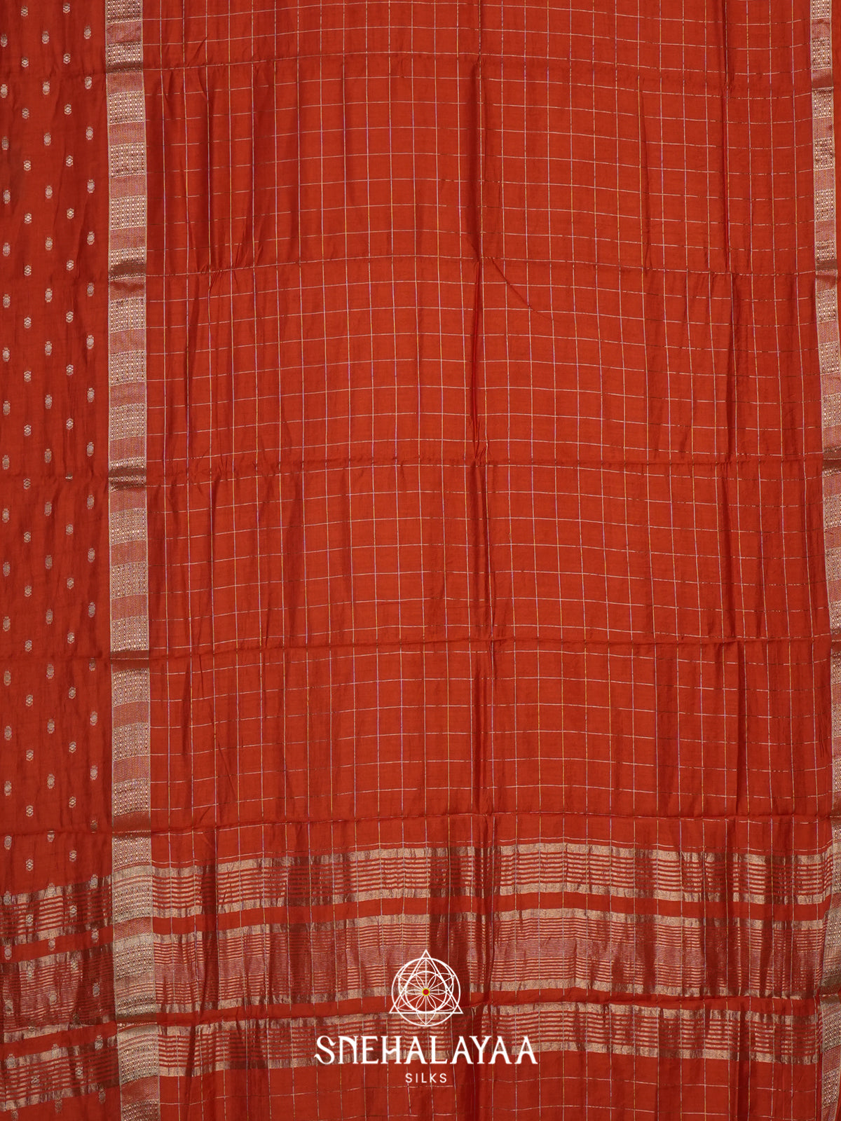 Orange Chanderi Saree