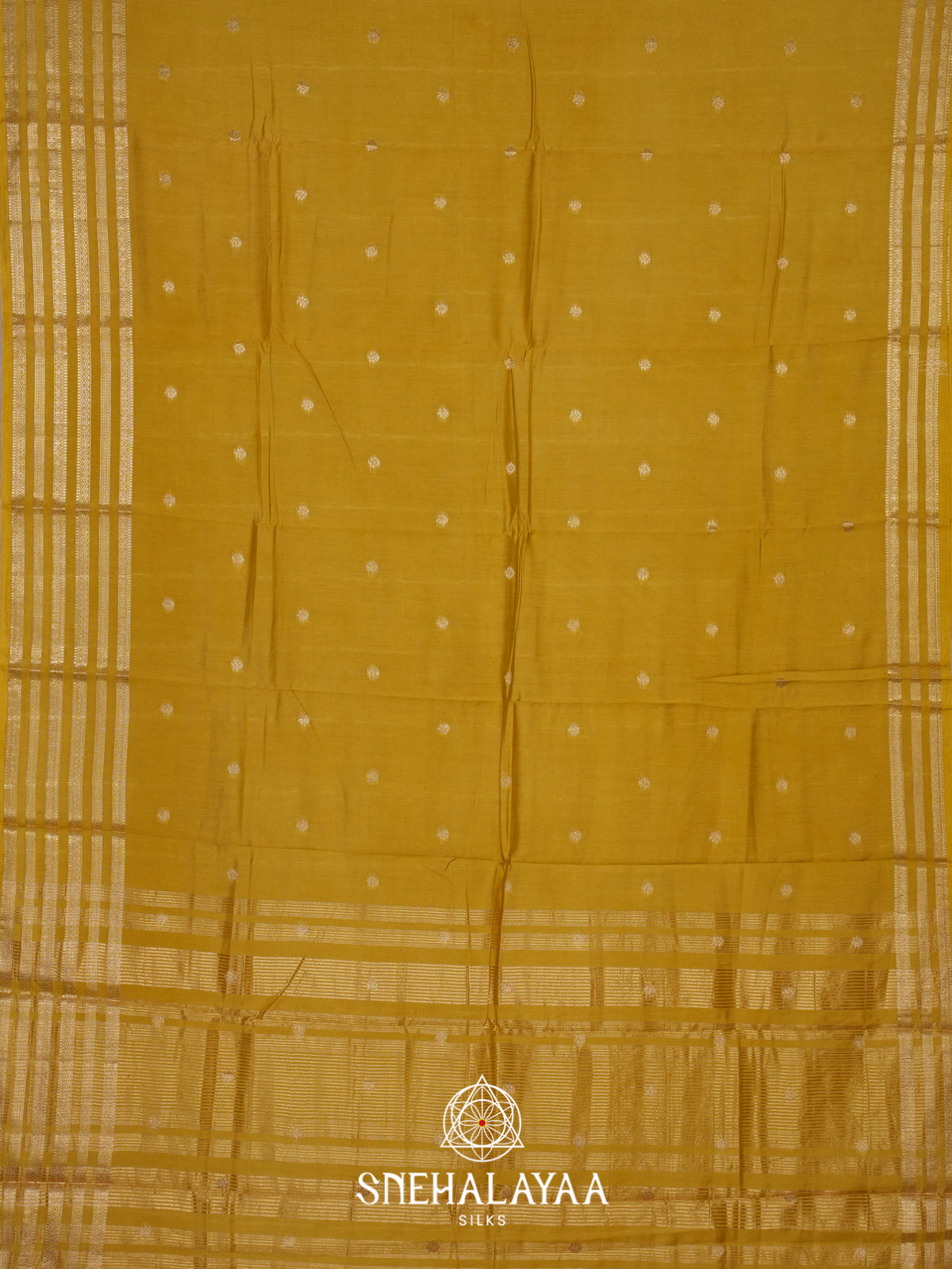 Yellow Chanderi Saree