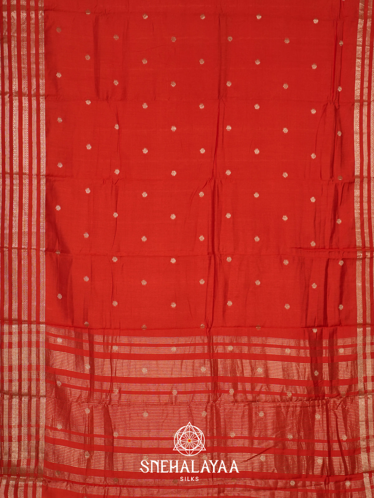 Red Chanderi Saree