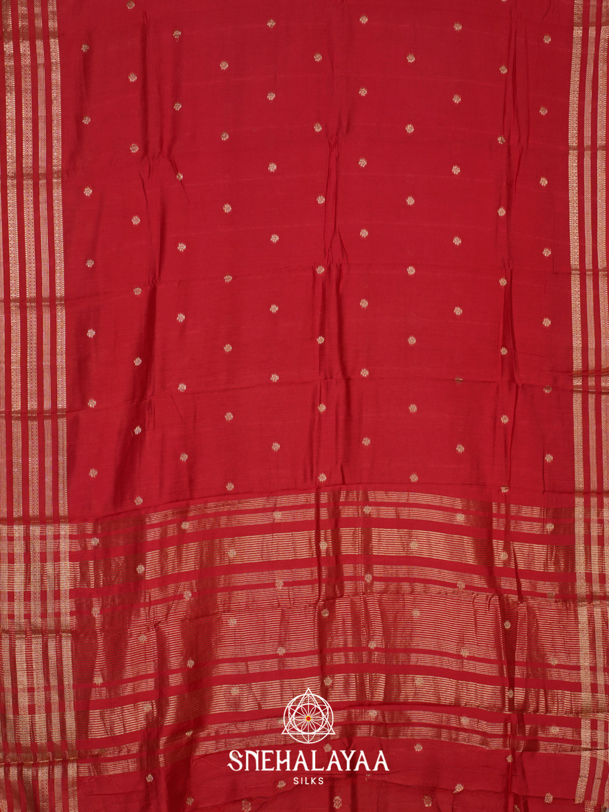 Red Chanderi Saree