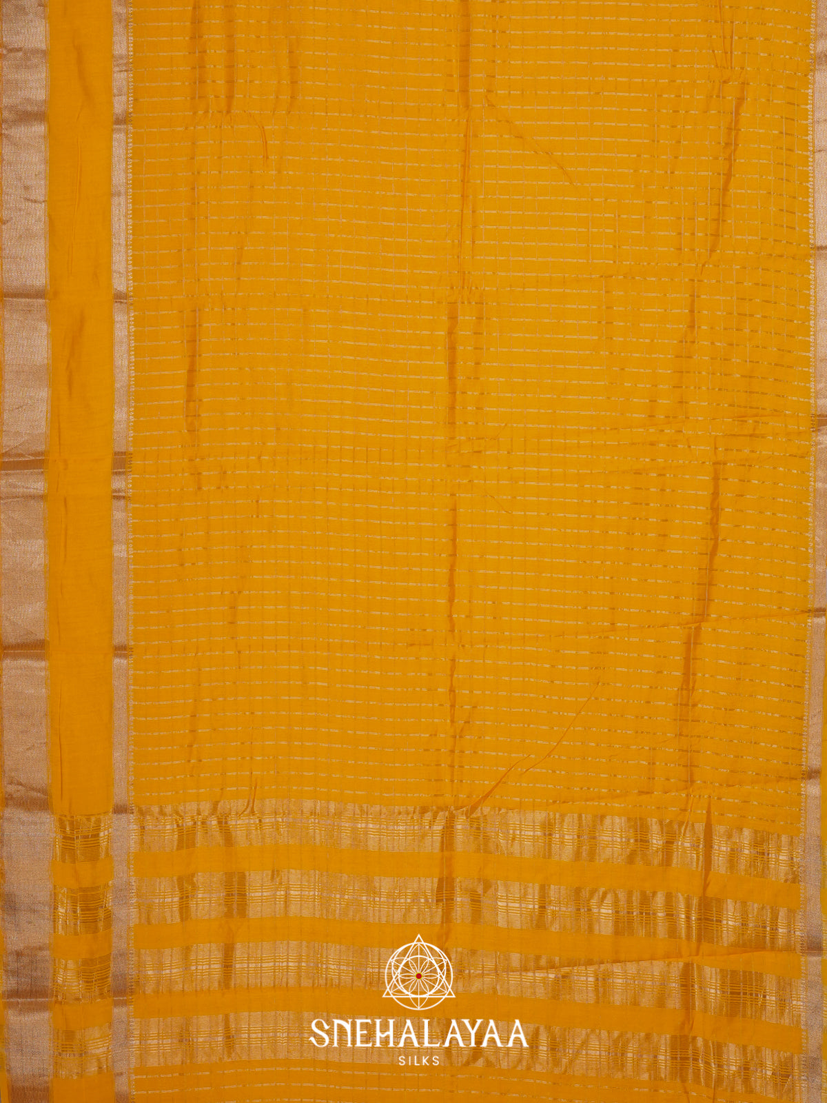 Yellow Chanderi Saree