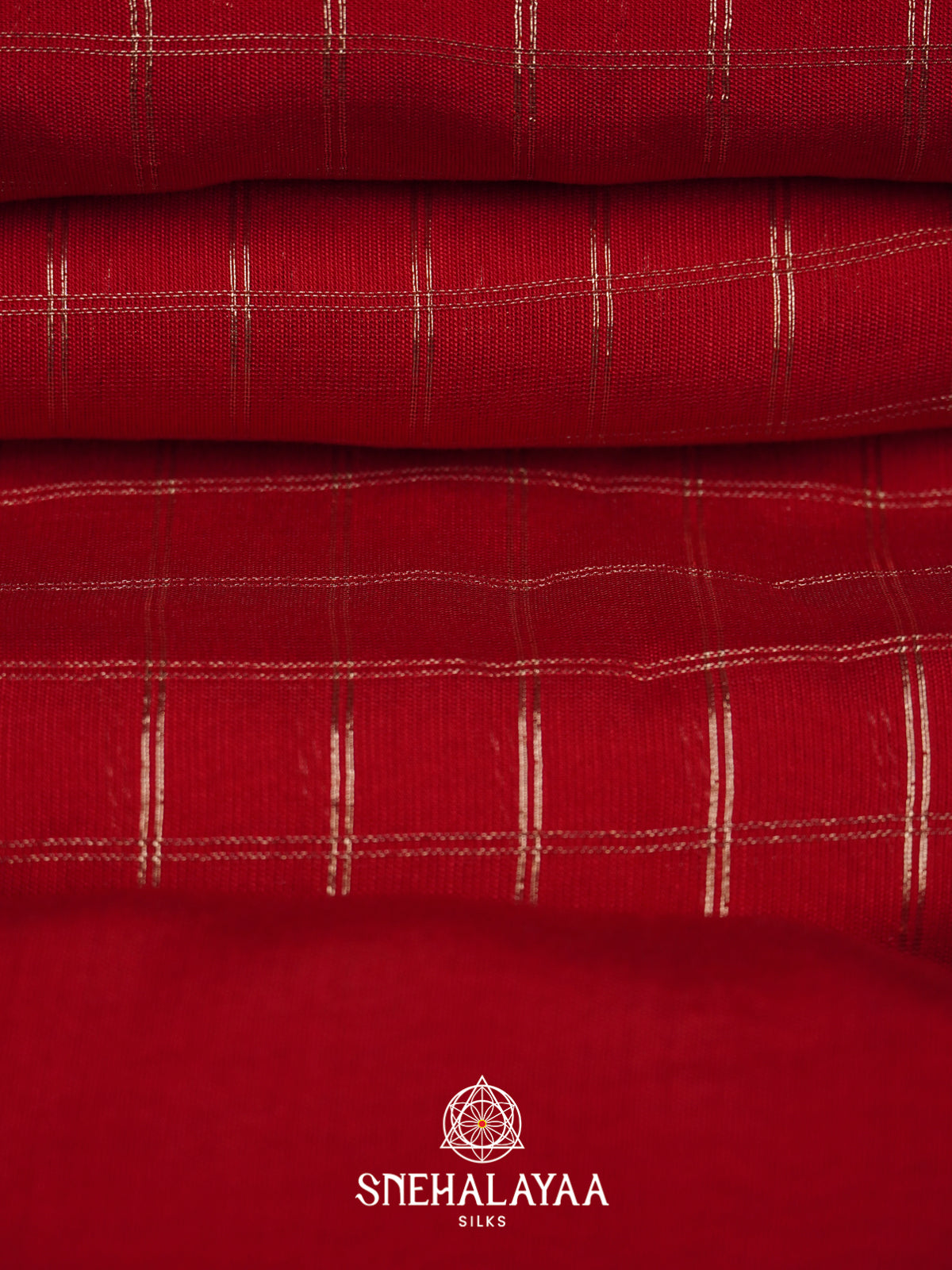 Red Chanderi Saree