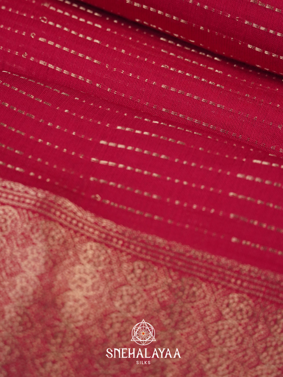 Rani Pink Chanderi Saree