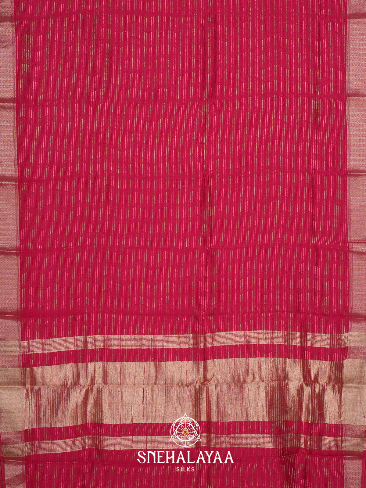 Rani Pink Chanderi Saree