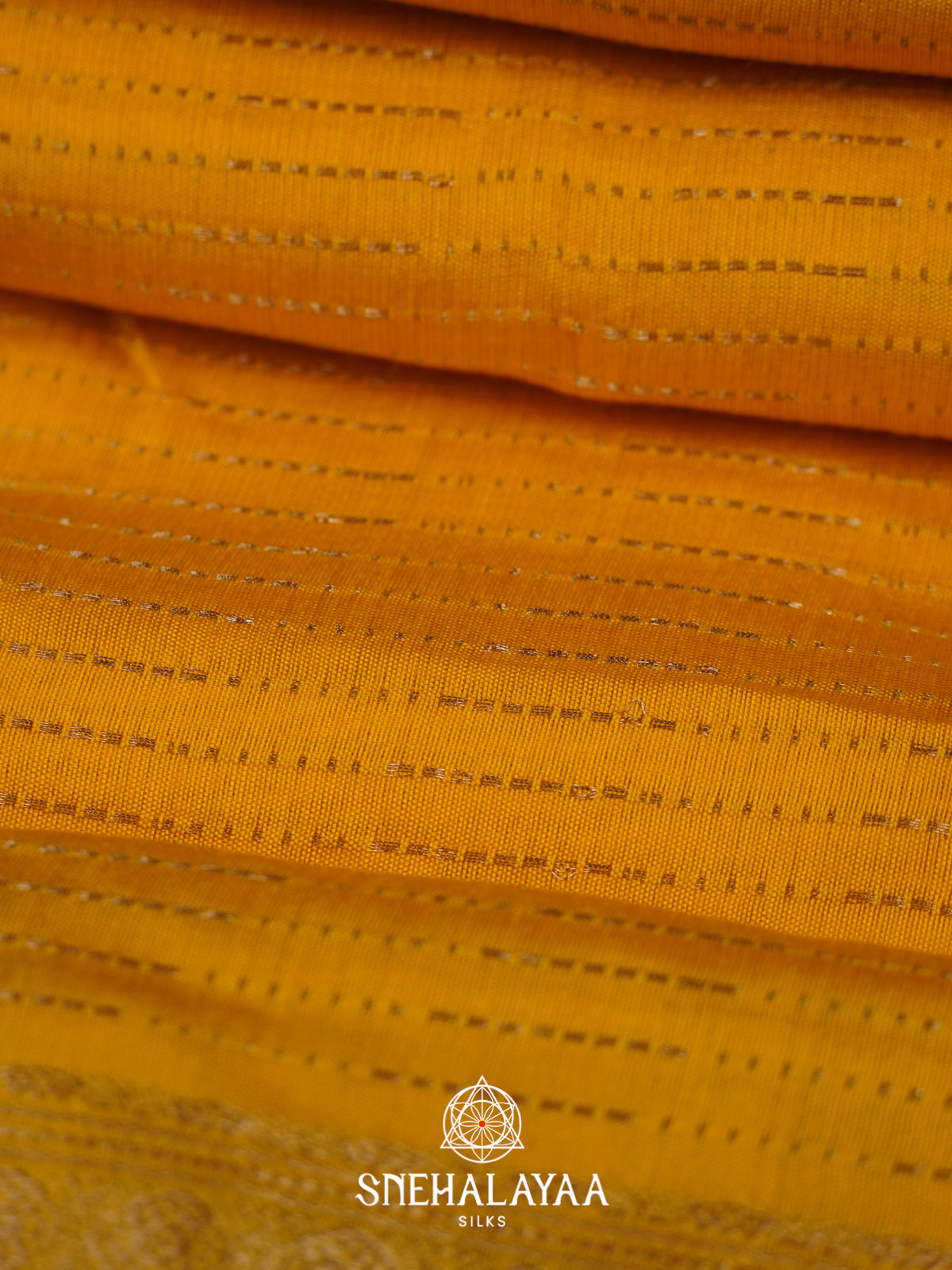 Yellow Chanderi Saree