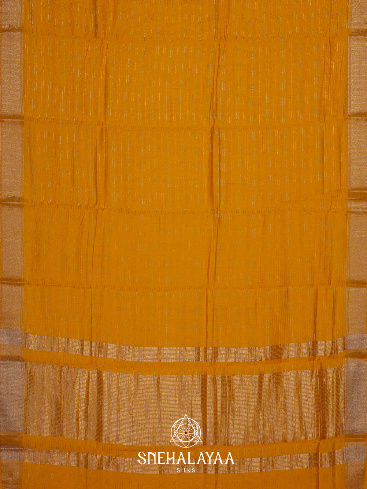 Yellow Chanderi Saree