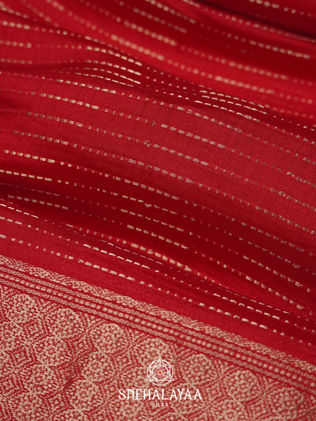 Red Chanderi Saree