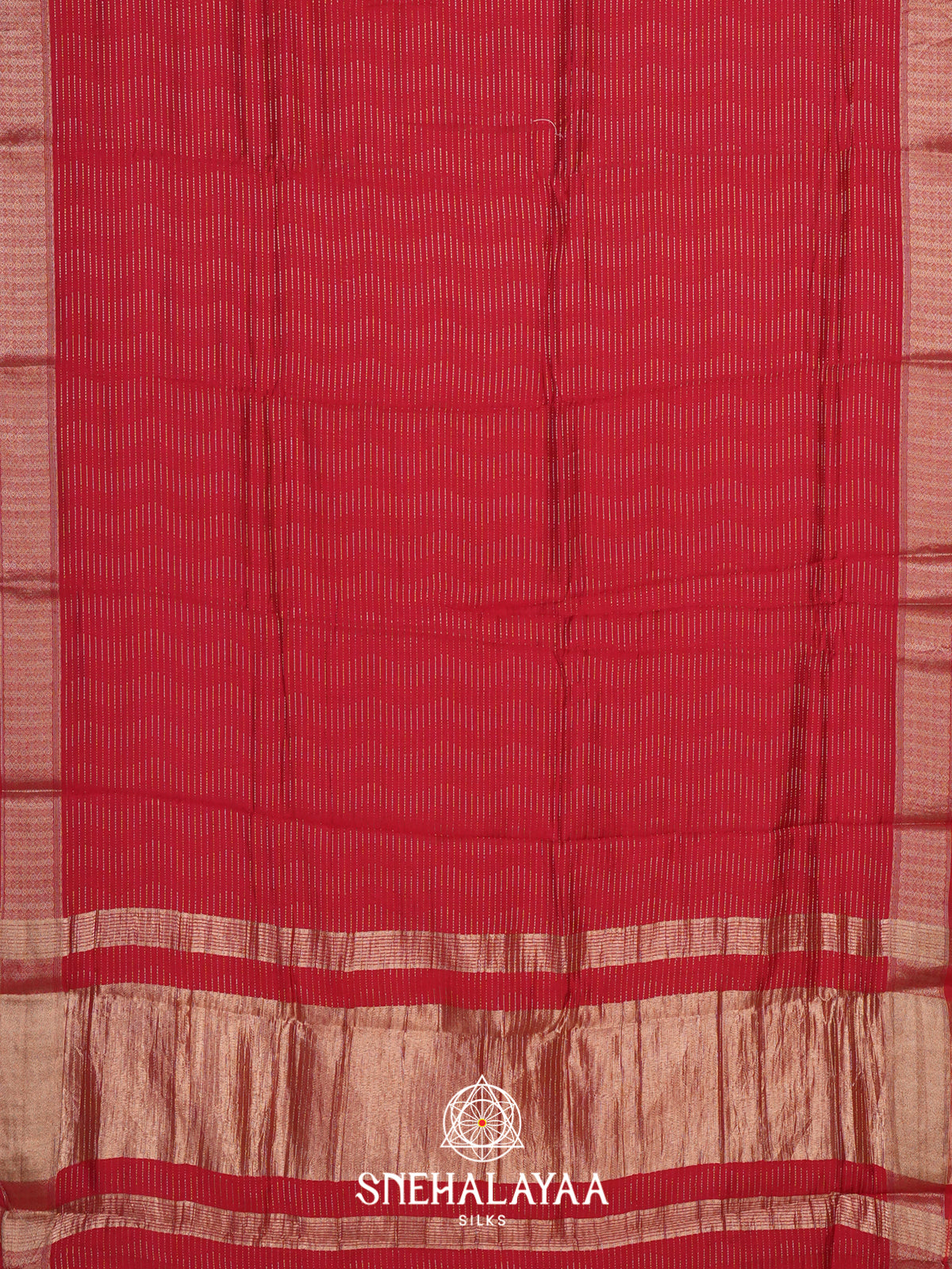 Red Chanderi Saree