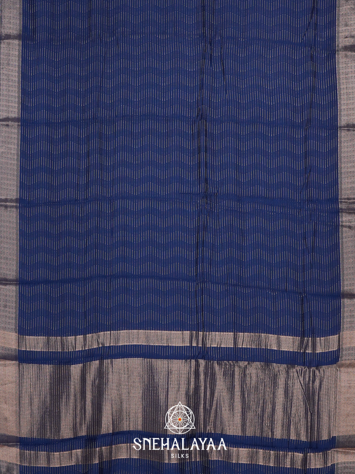 Blue Chanderi Saree