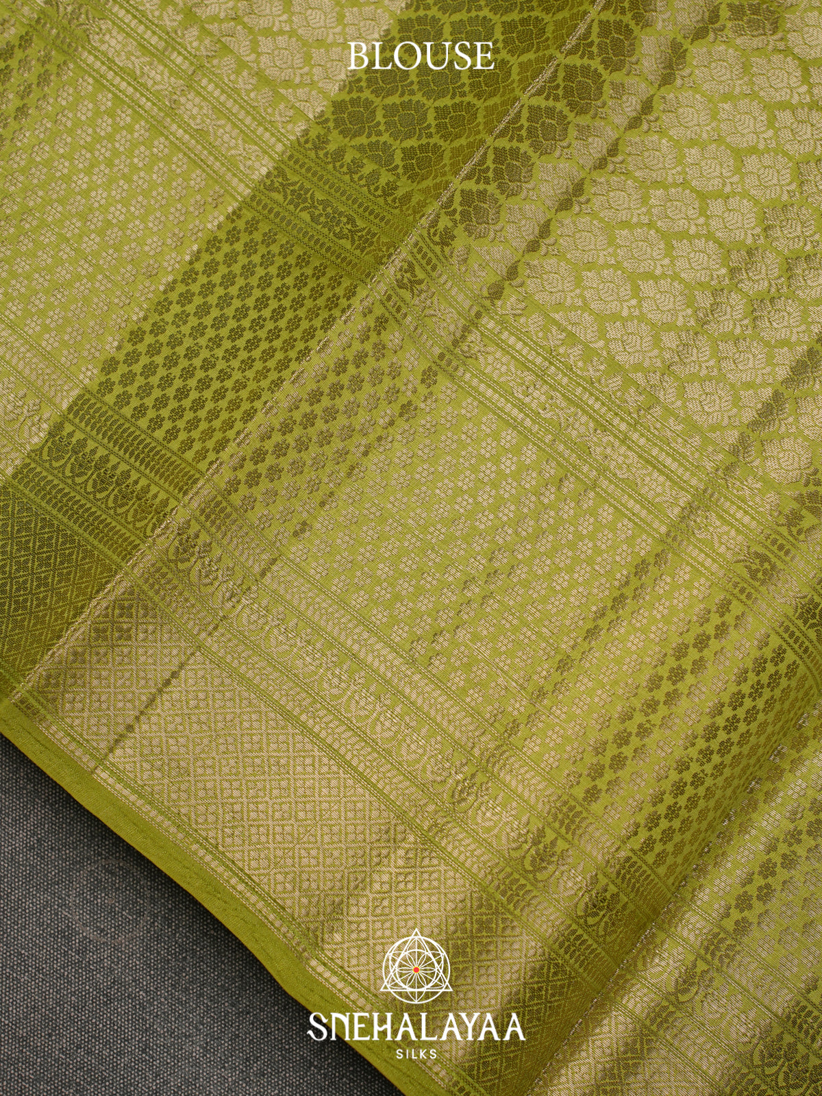 Mehendi Green  Dupion Silk Saree