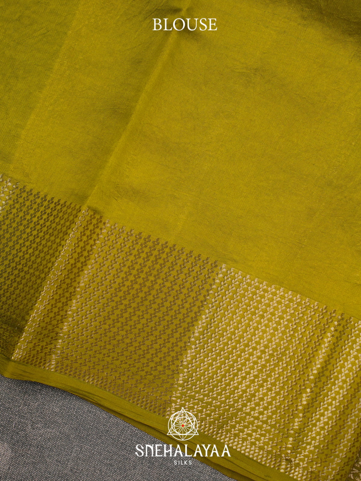 Olive Green  Dupion Silk Saree