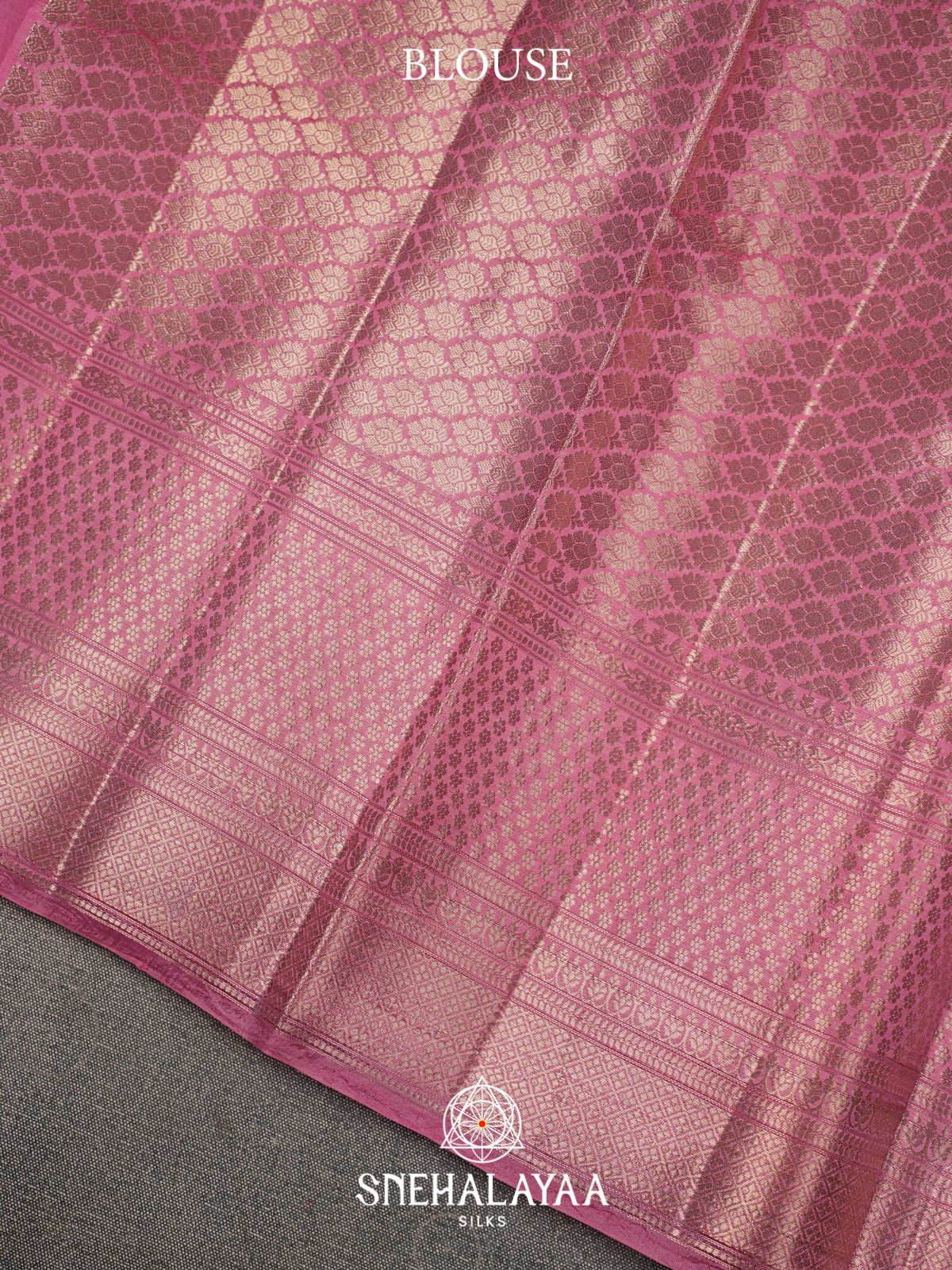 Pink  Dupion Silk Saree