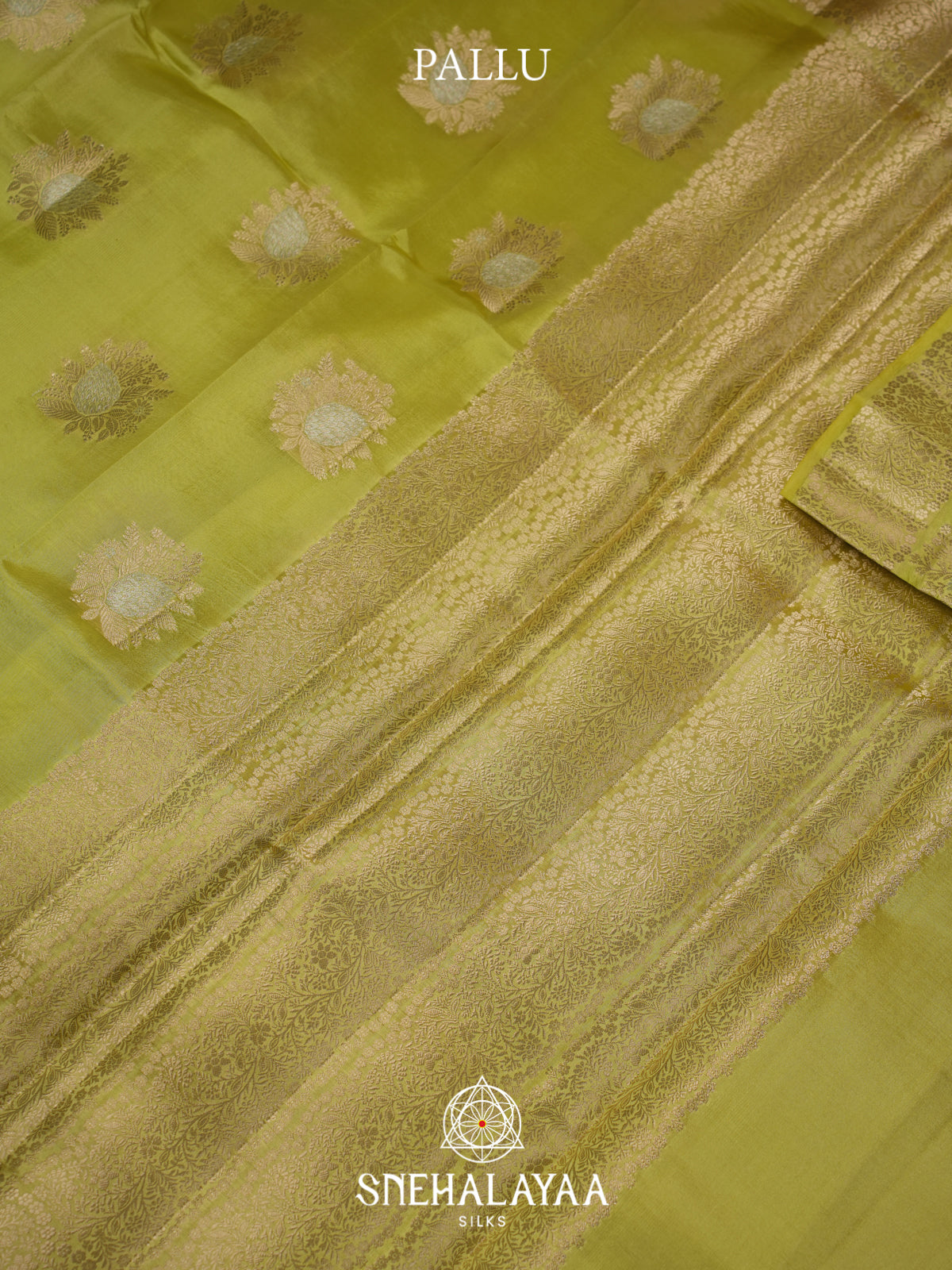 Green  Dupion Silk Saree