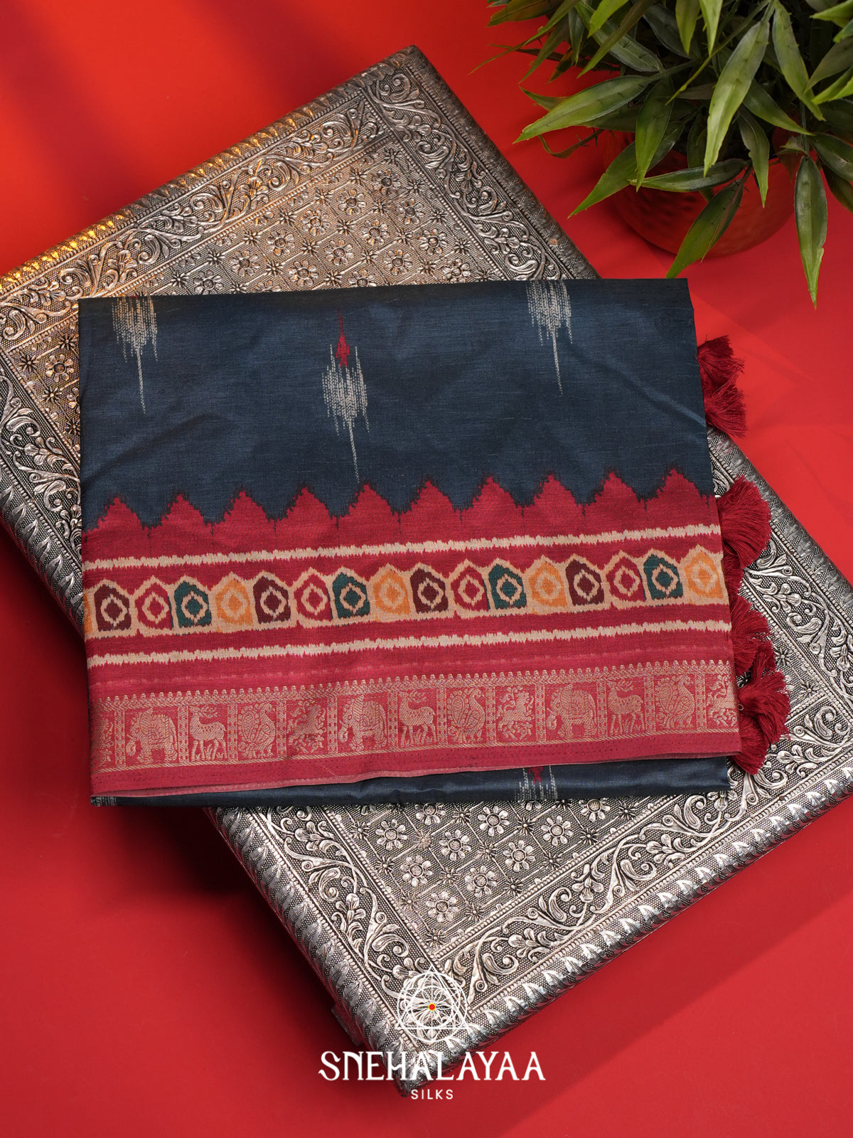 Blue Dola Saree