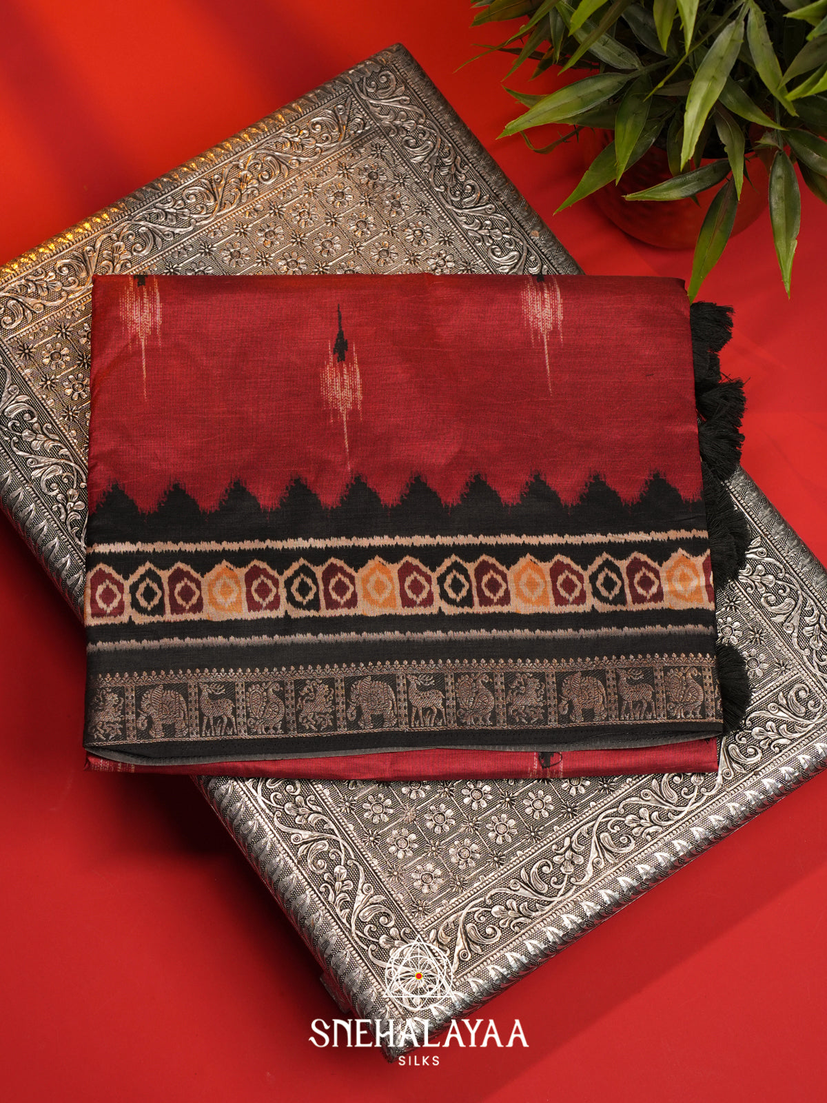 Red Dola Saree