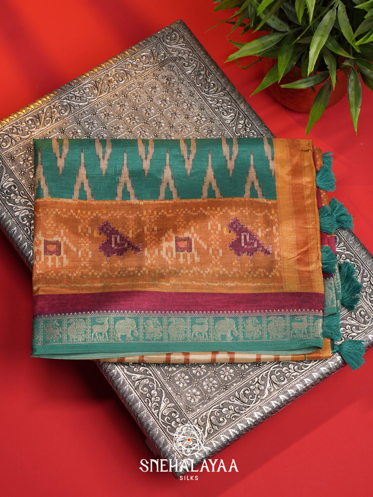 Multicolour Dola Saree