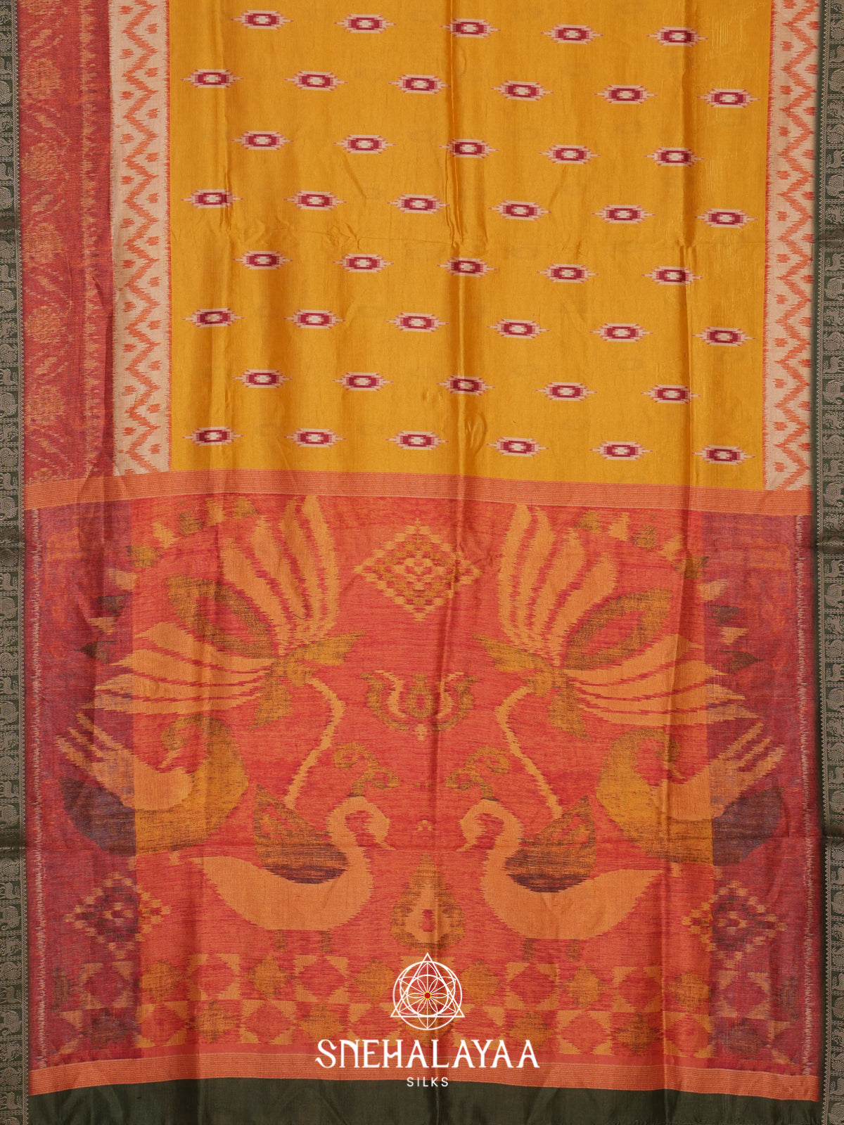 Yellow Dola Saree
