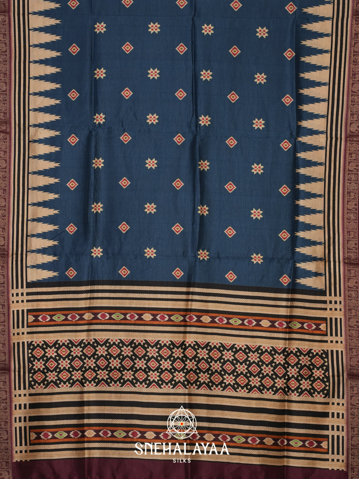 Blue Dola Saree