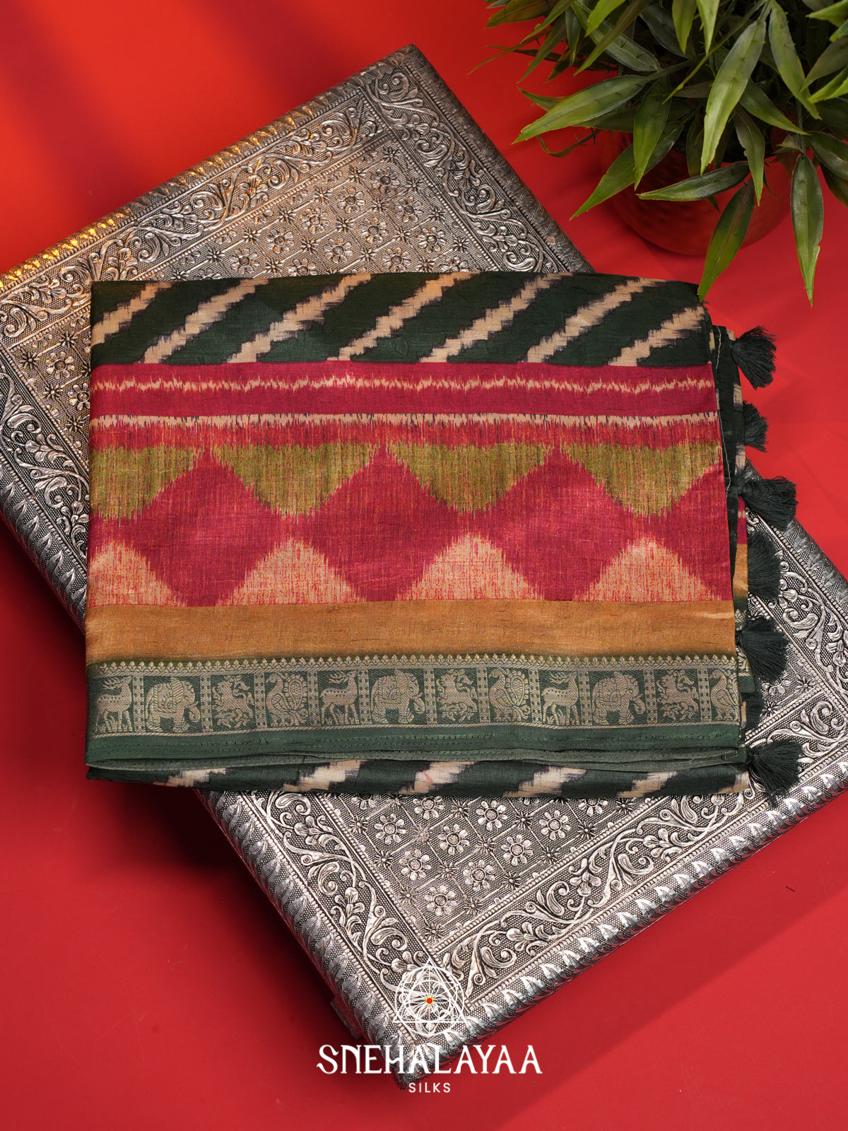 Multicolour Dola Saree