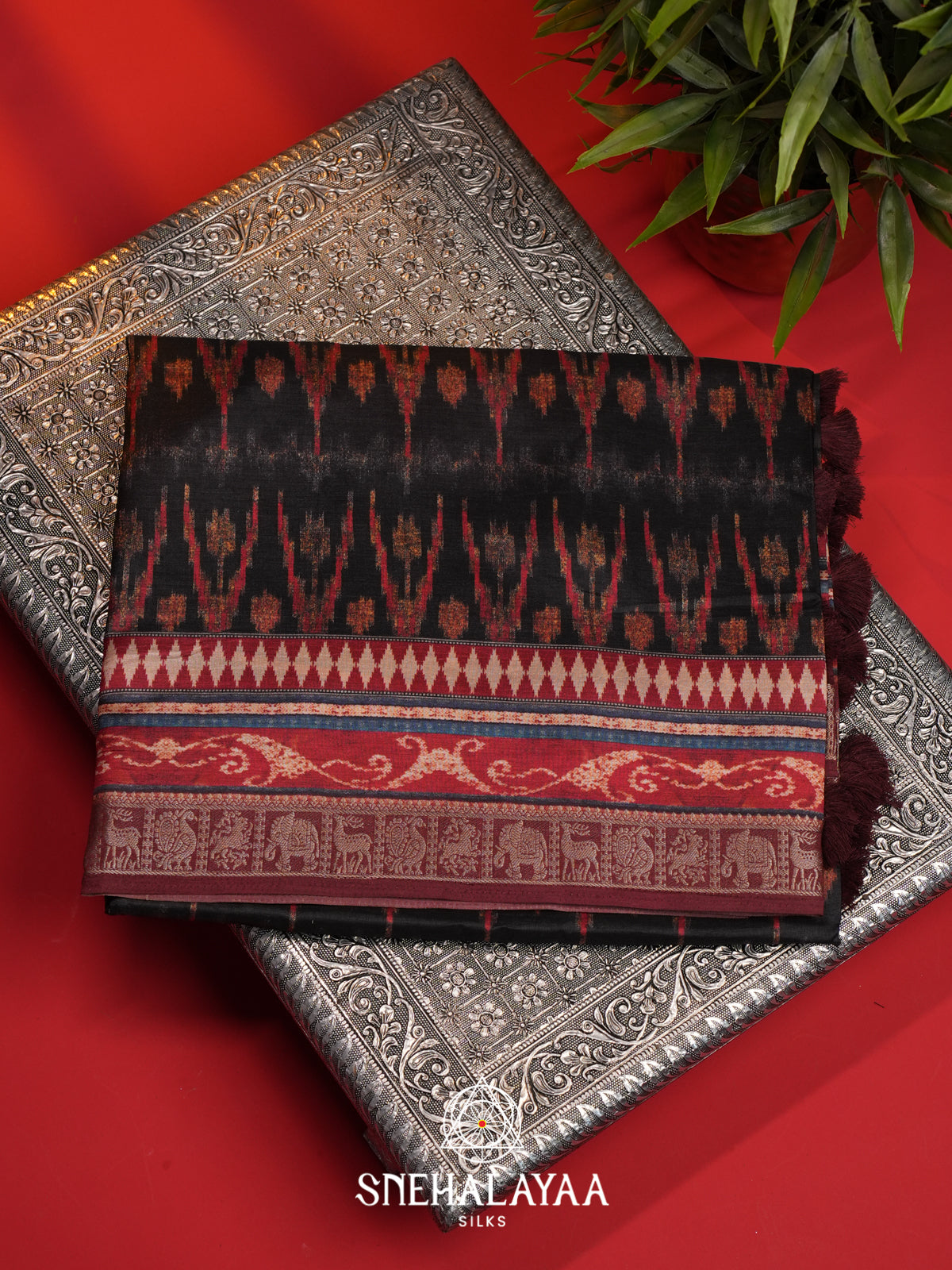 Black Dola Saree
