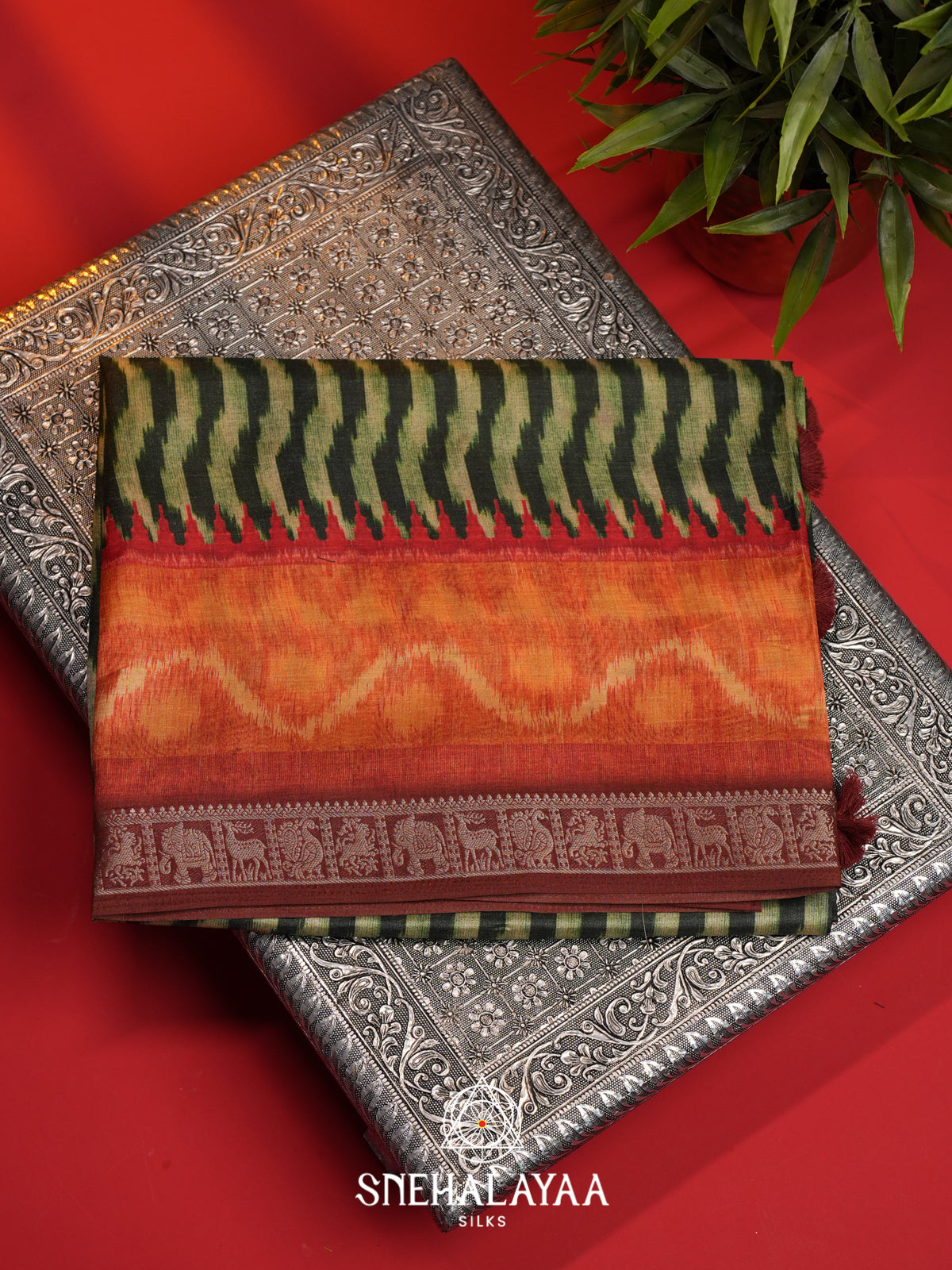 Multicolour Dola Saree