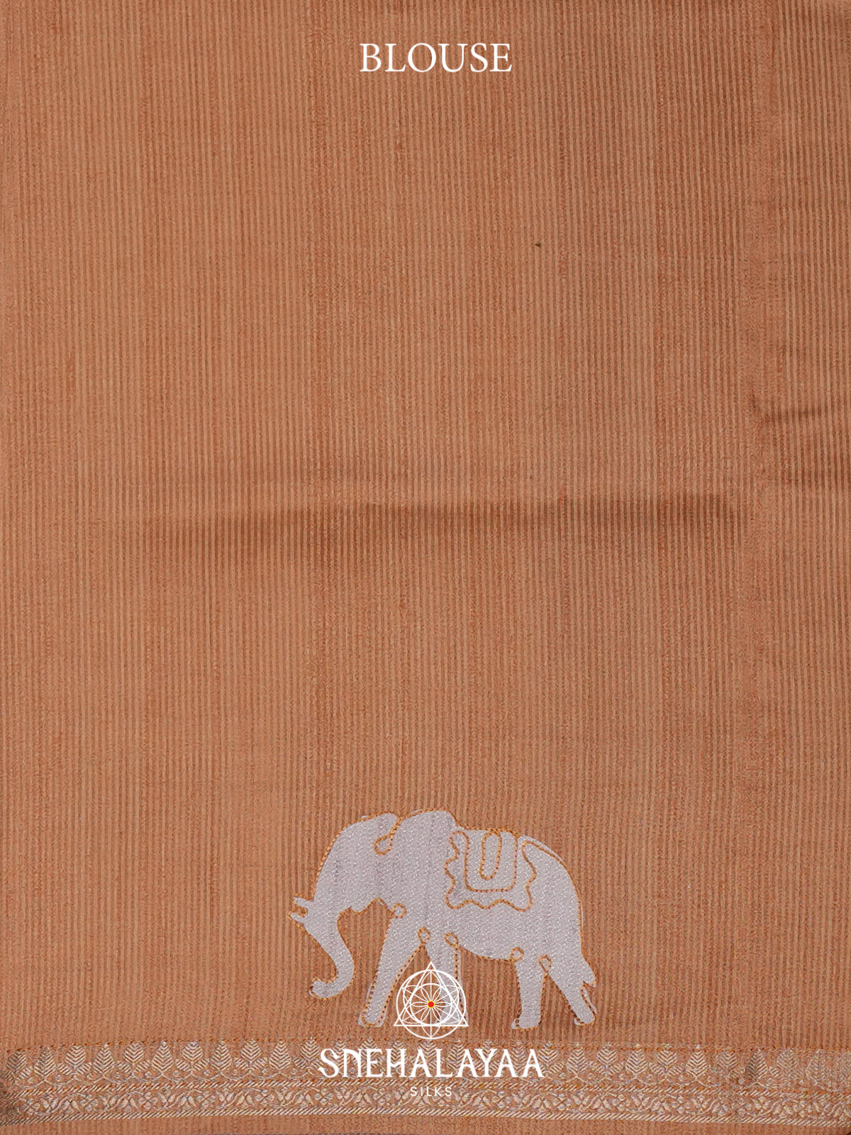 Orange Tussar Saree