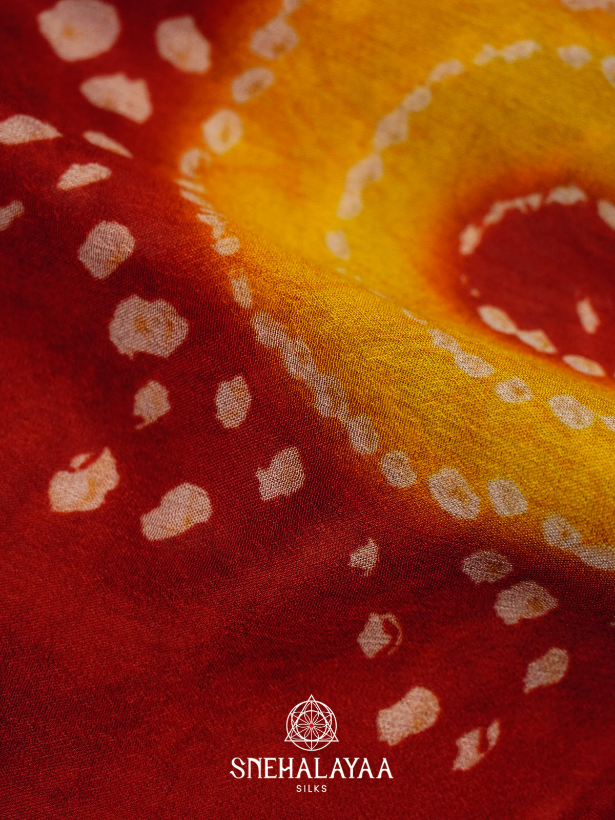 Red Semi Crepe Silk Saree