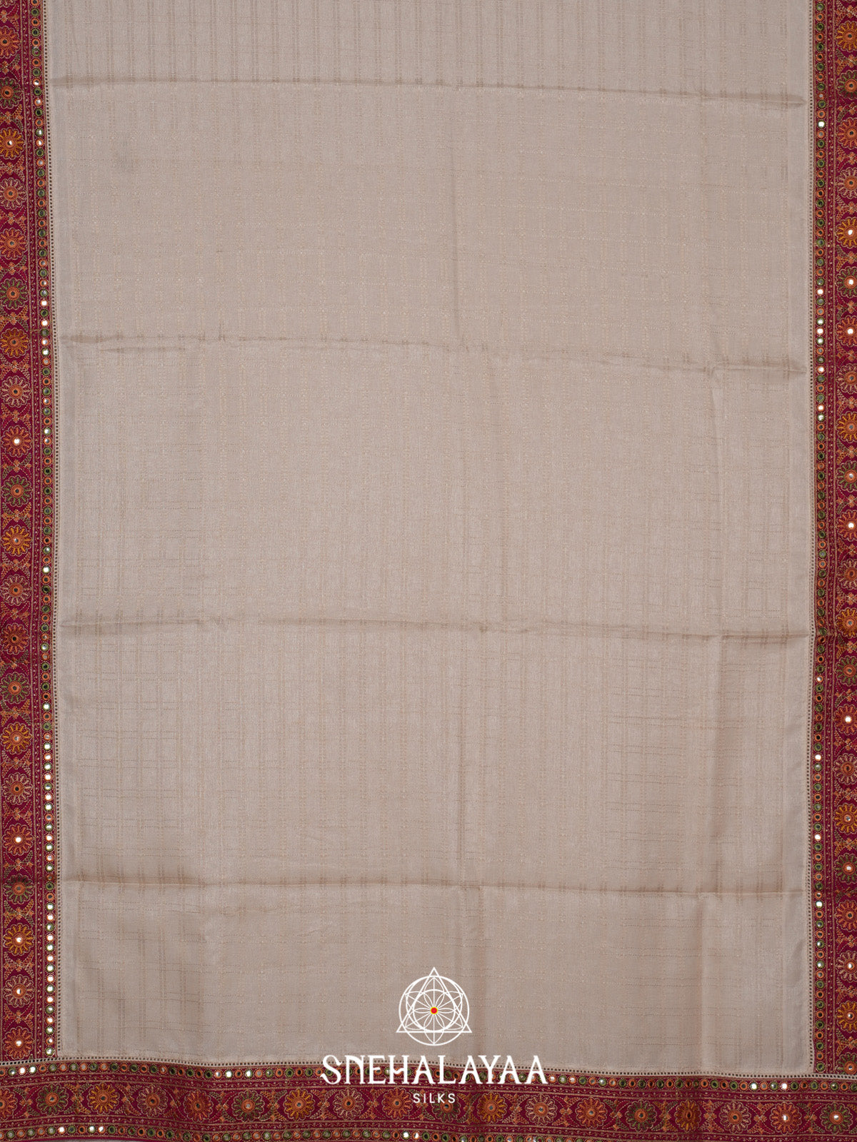 Off White Tussar Saree