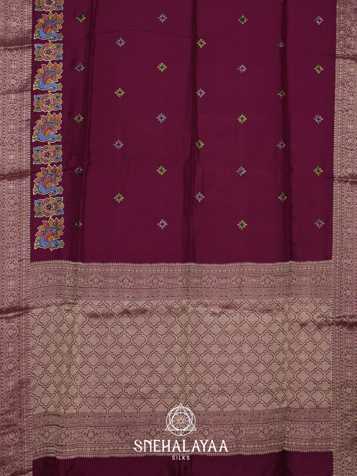 Purple Dola Saree