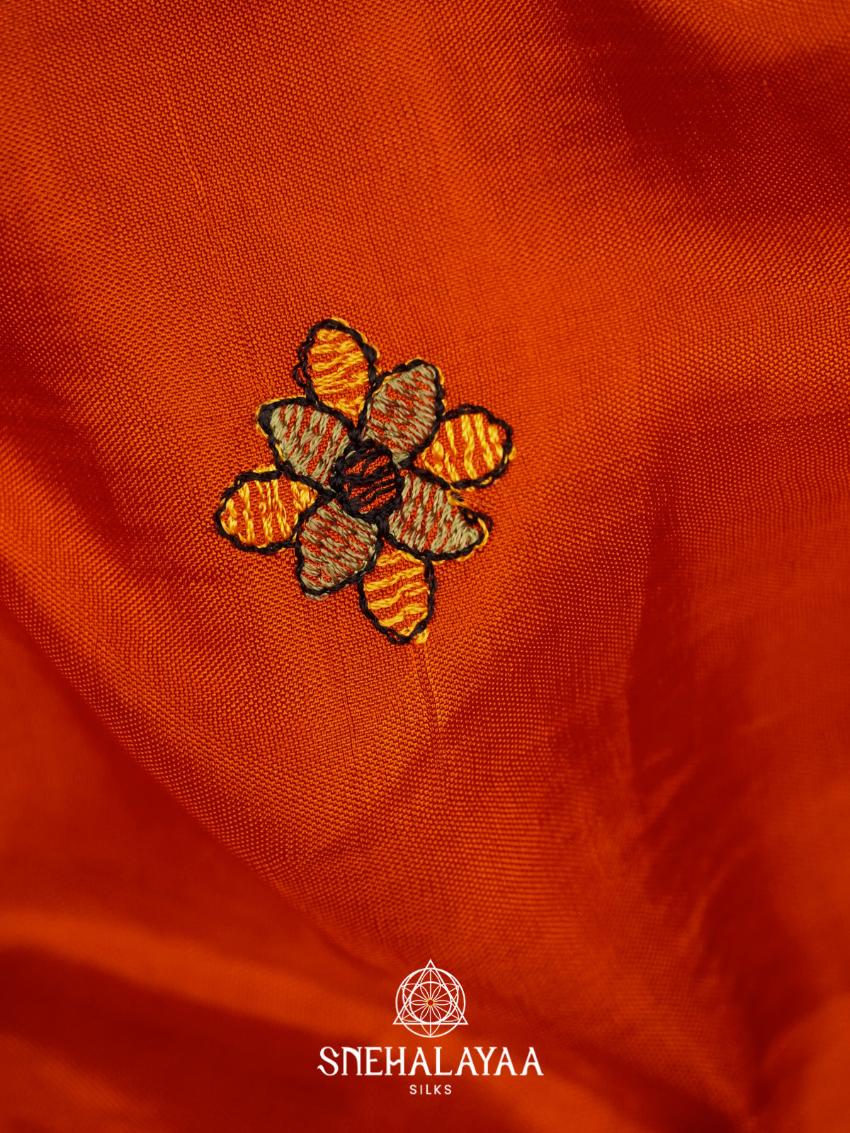 Orange Dola Saree