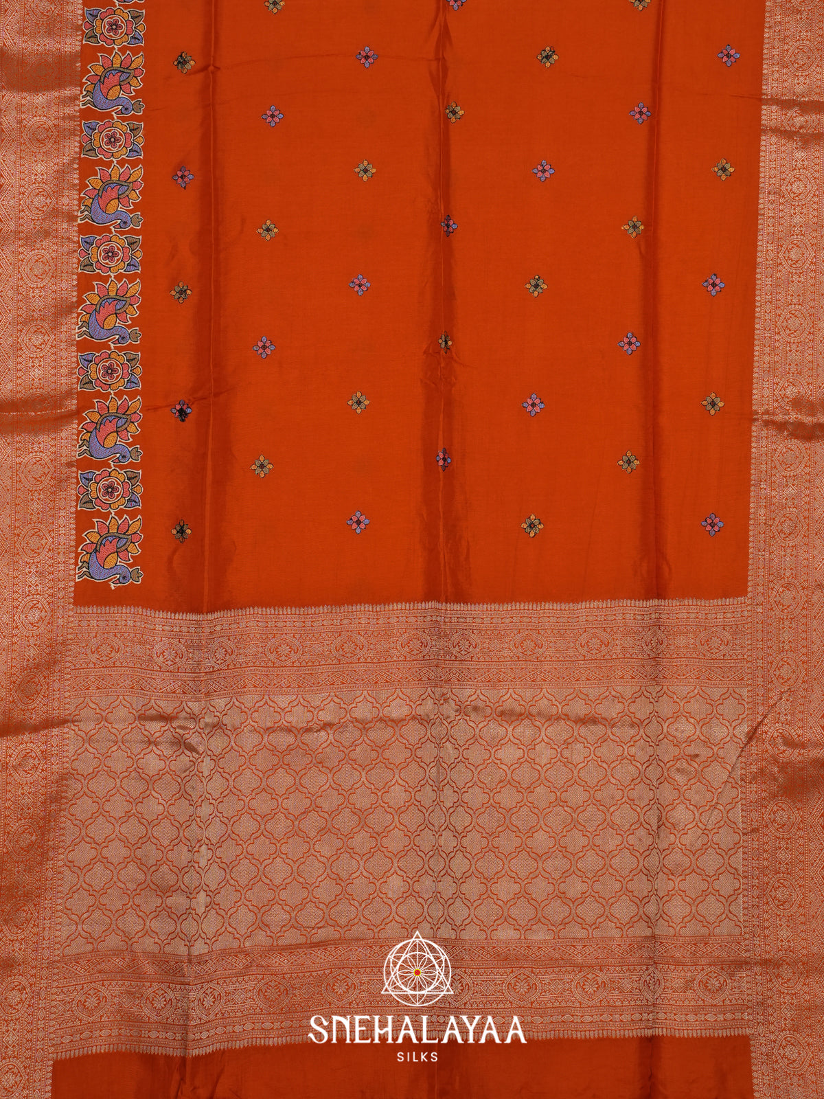 Orange Dola Saree