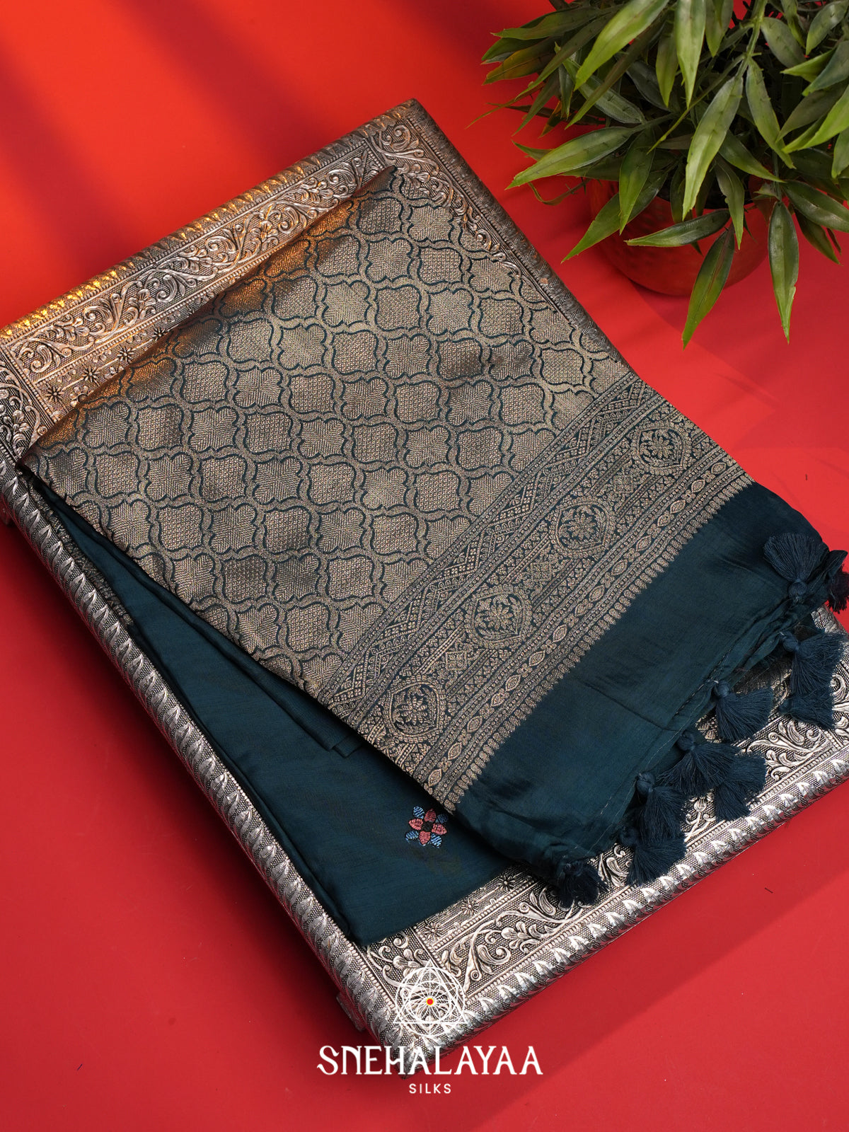 Blue Dola Saree