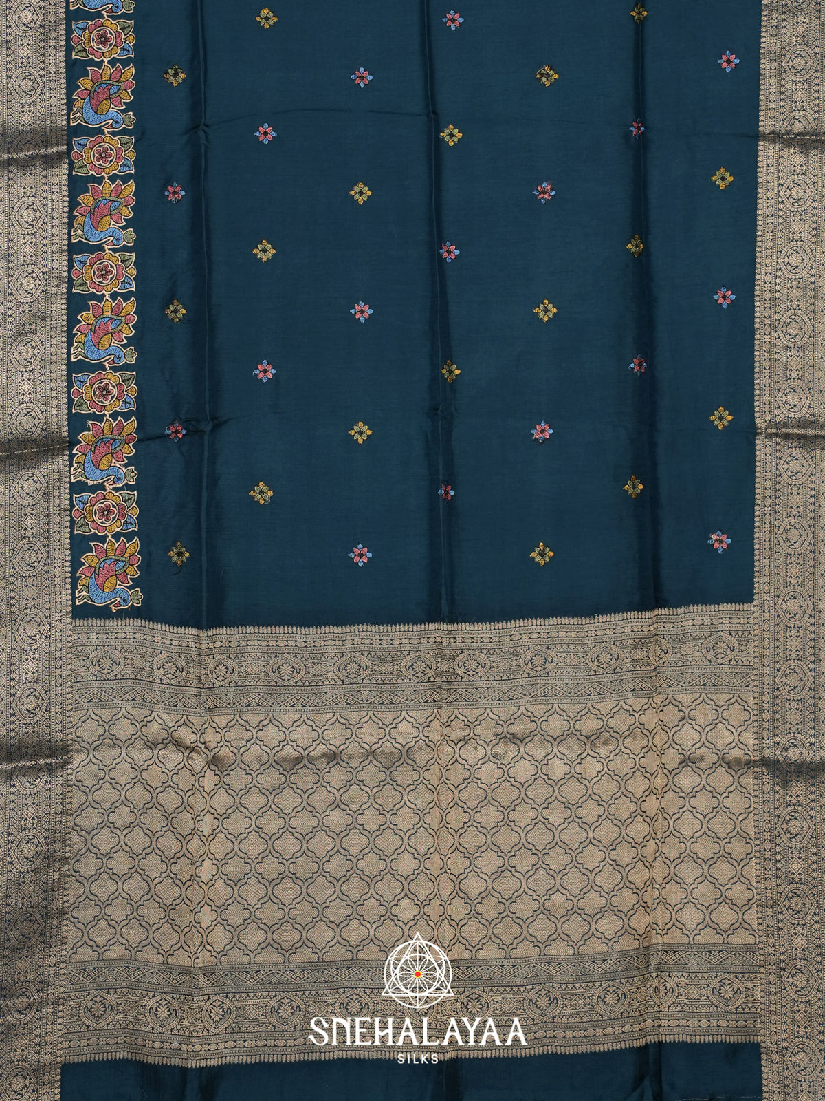 Blue Dola Saree