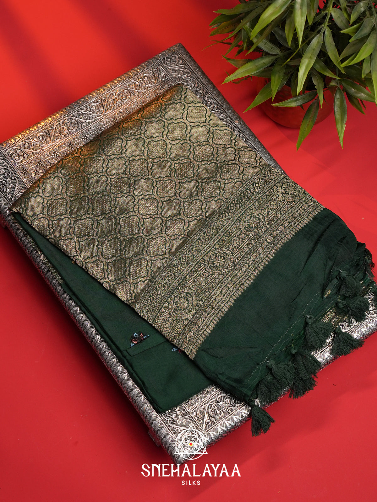 Green Dola Saree