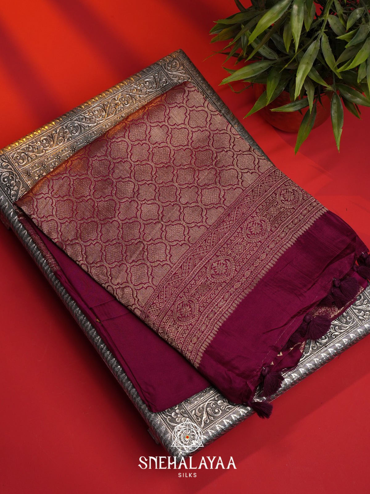 Purple Dola Saree