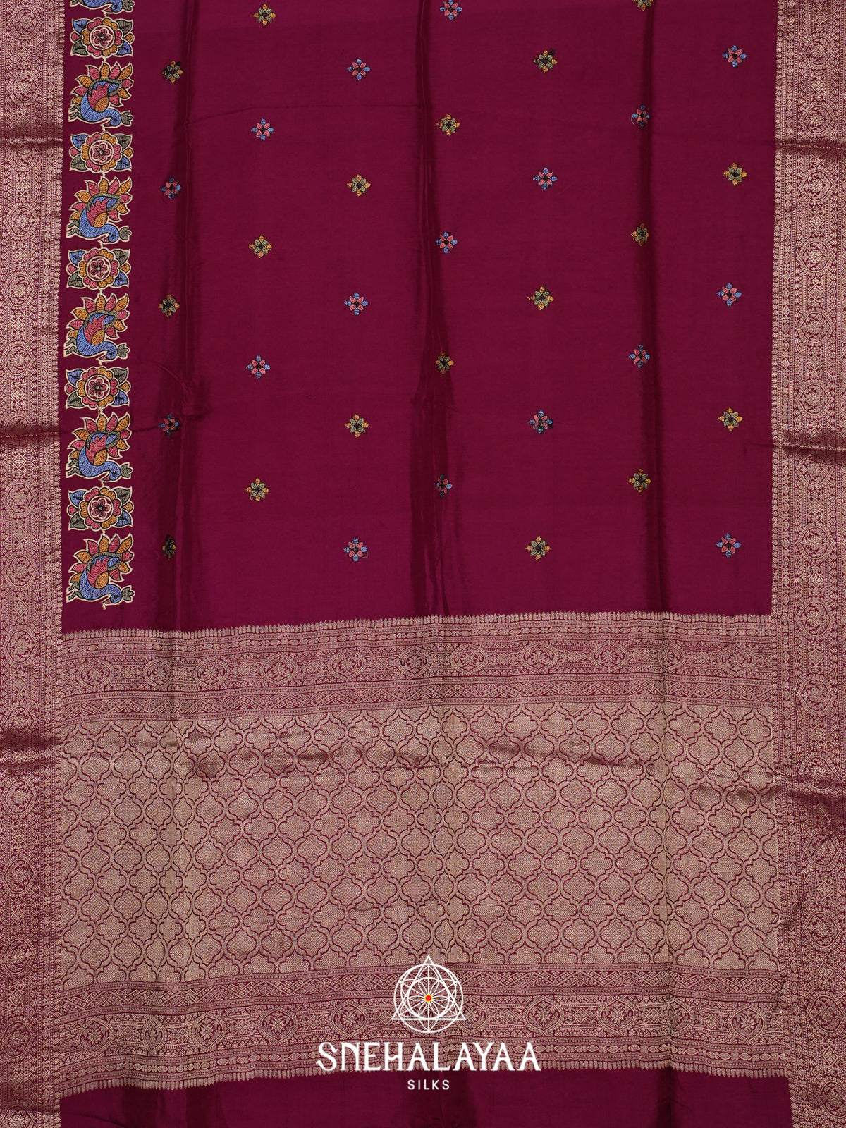 Purple Dola Saree