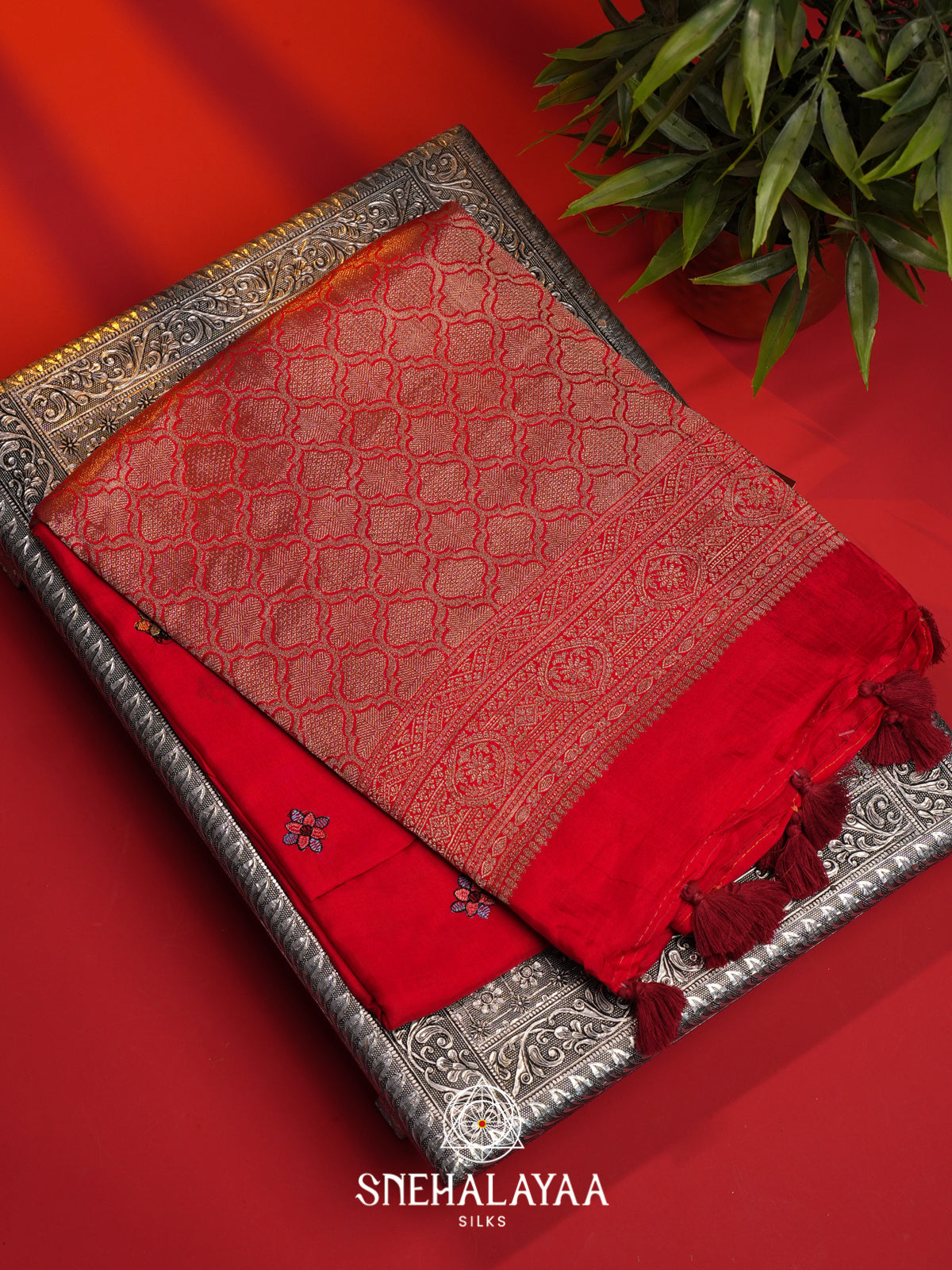 Red Dola Saree