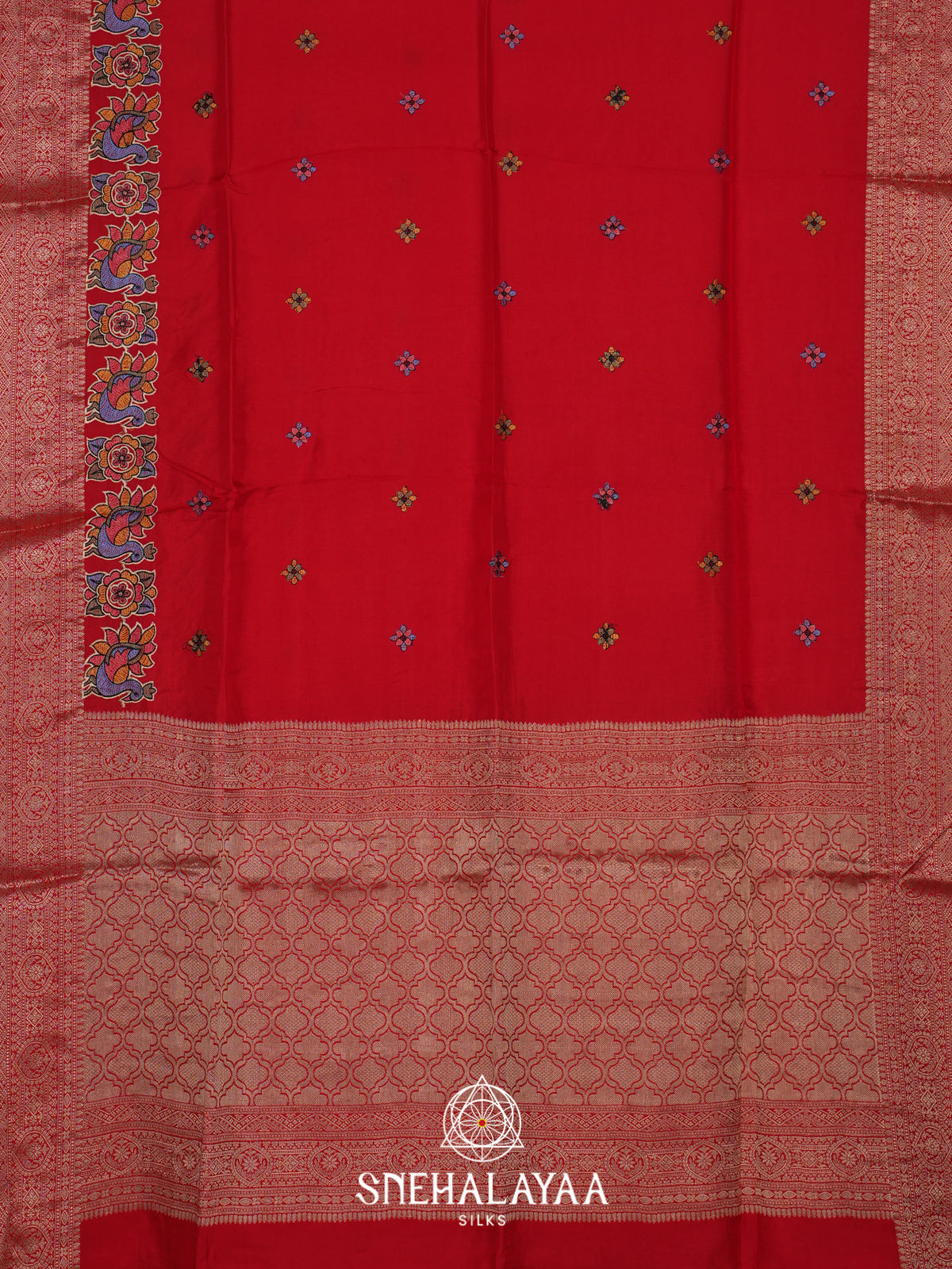 Red Dola Saree