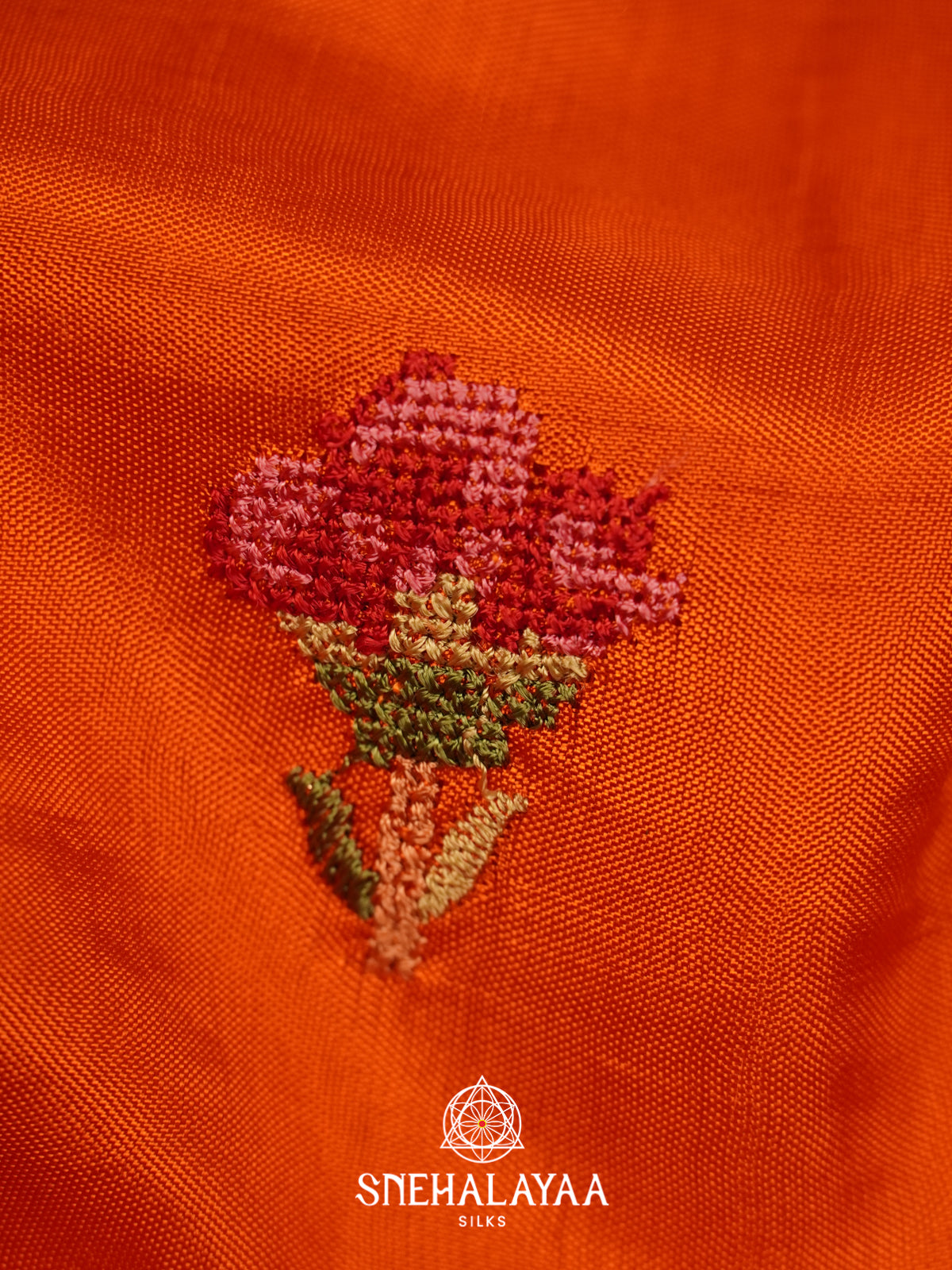 Orange Dola Saree