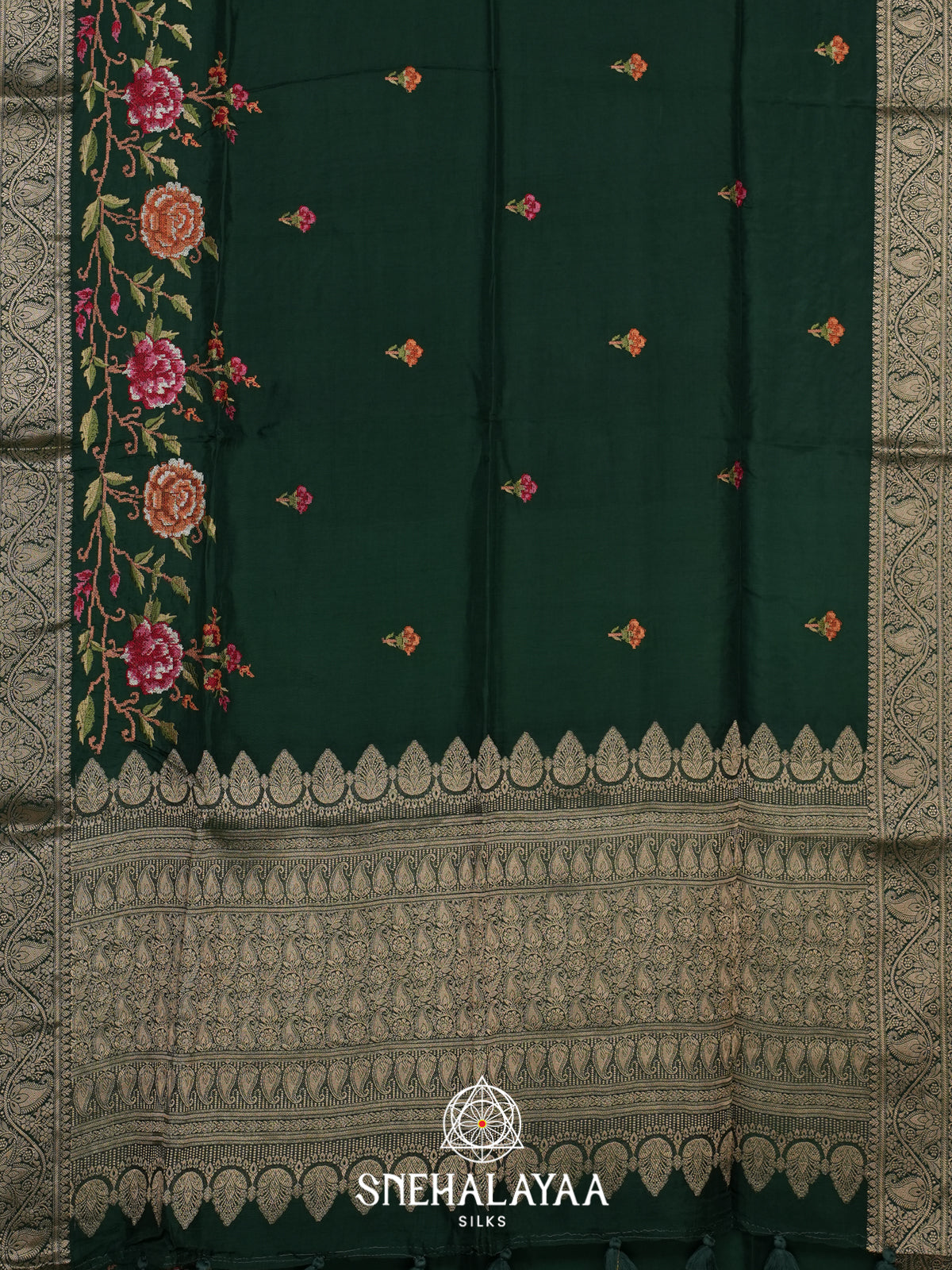 Green Dola Saree