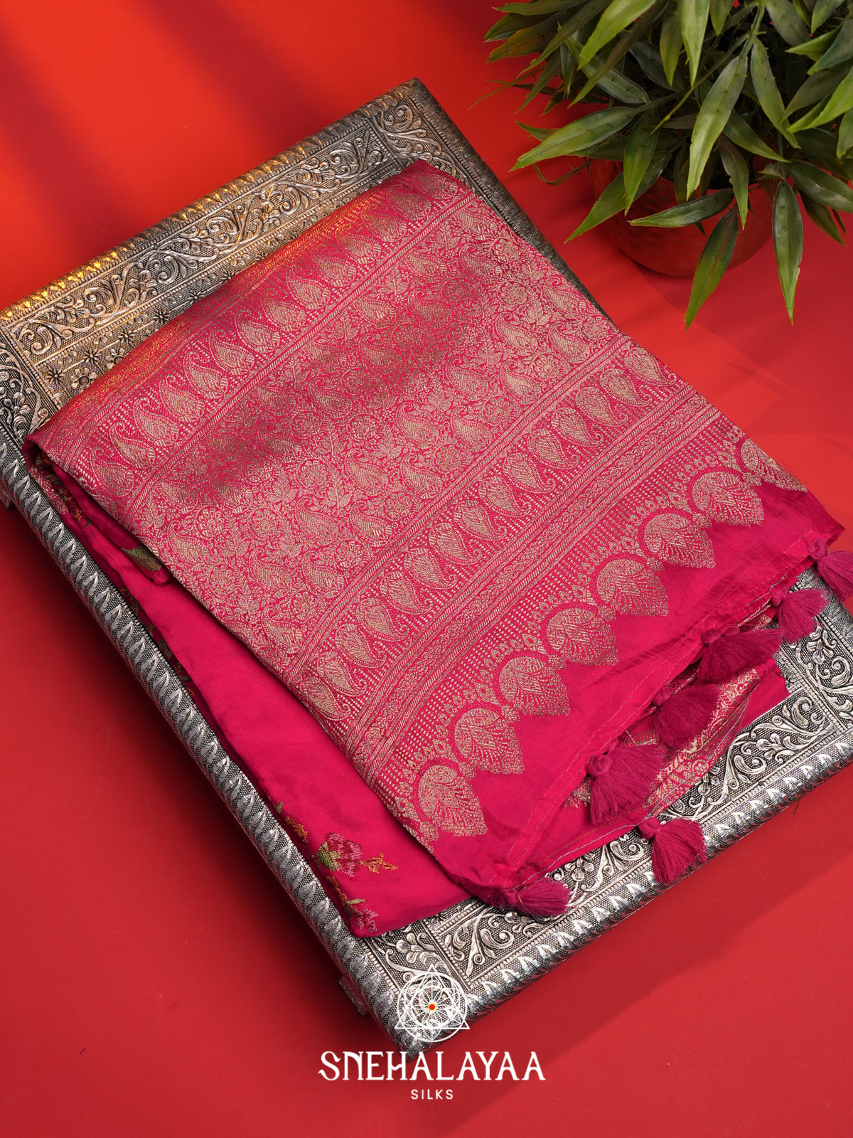 Pink Dola Saree