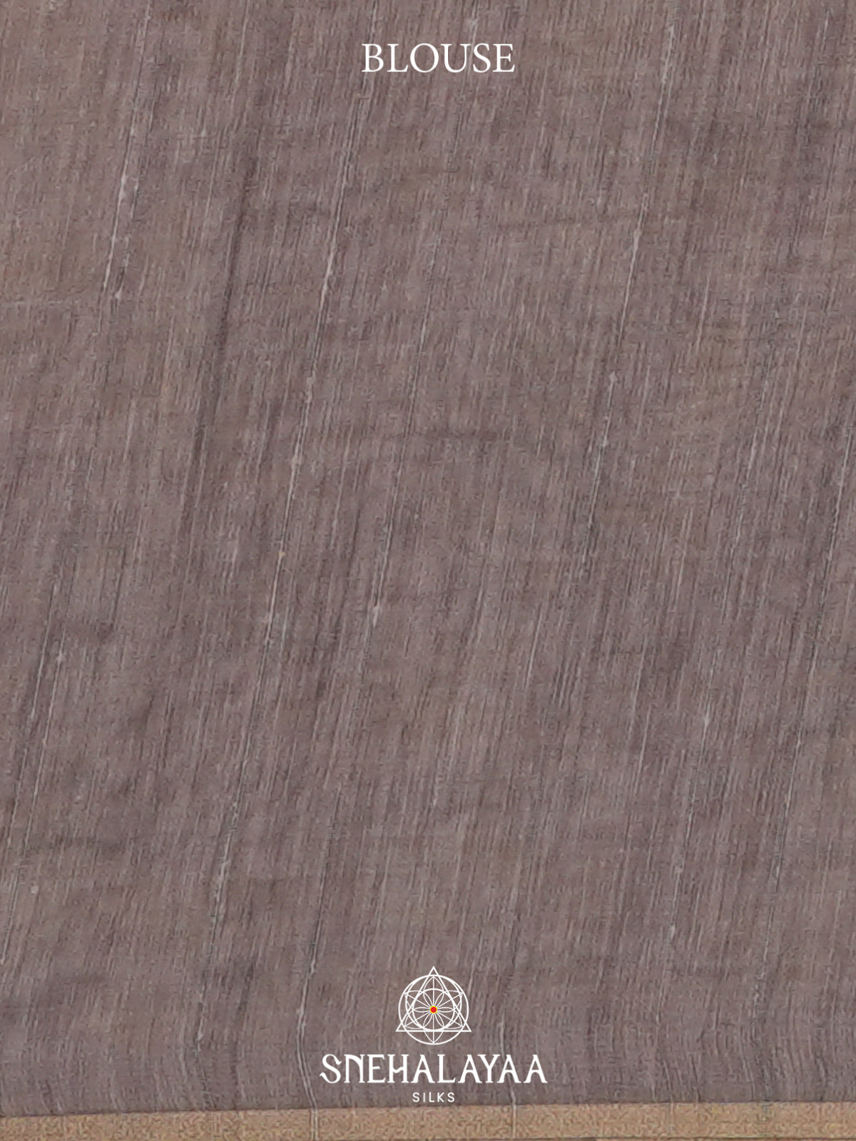 Taupe  Linen Saree