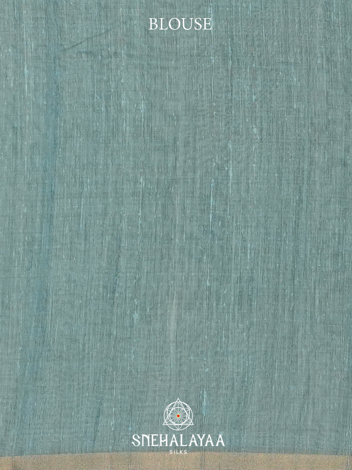 Seafoam Green  Linen Saree