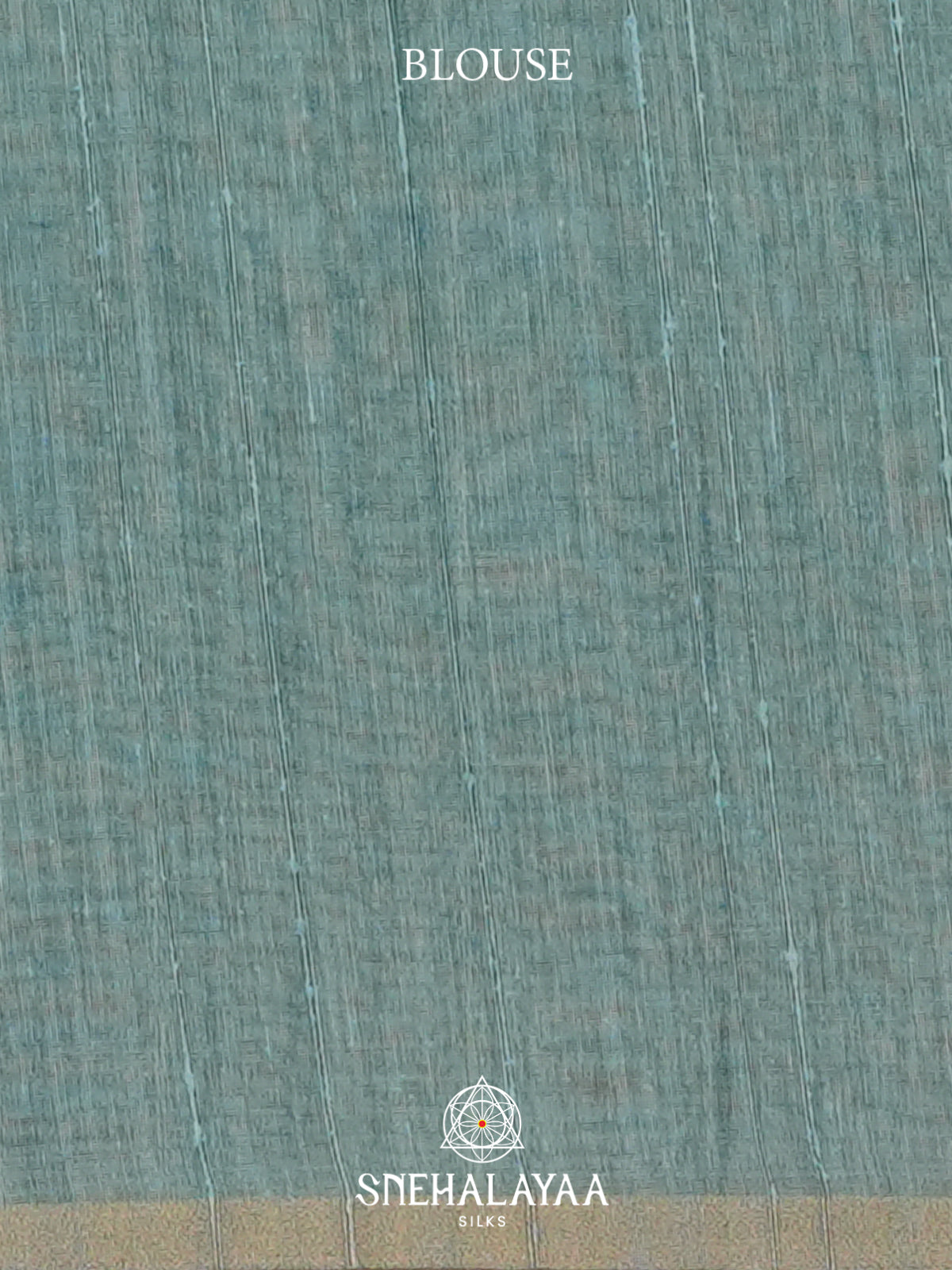 Seafoam Green  Linen Saree